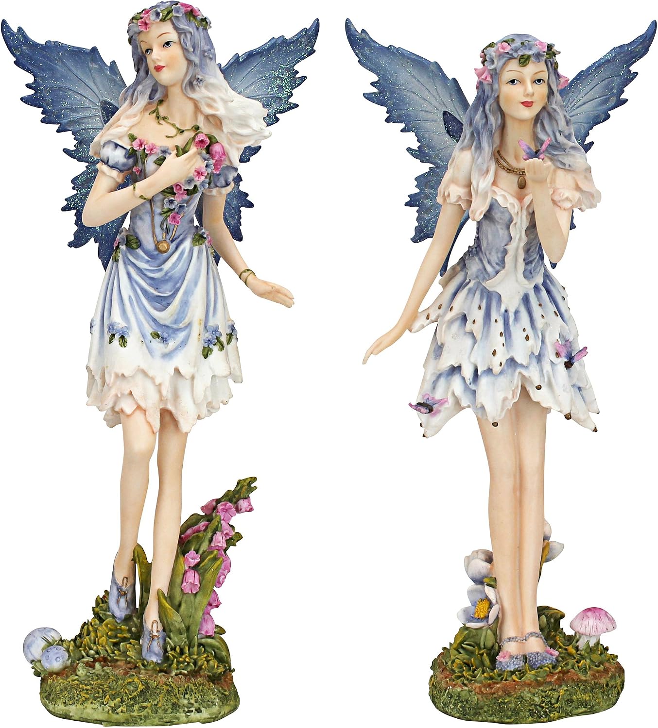 Design Toscano Fairy of Hopes and Dreams Garden Statue by Artist Cecelia 11"Wx11"Dx22"