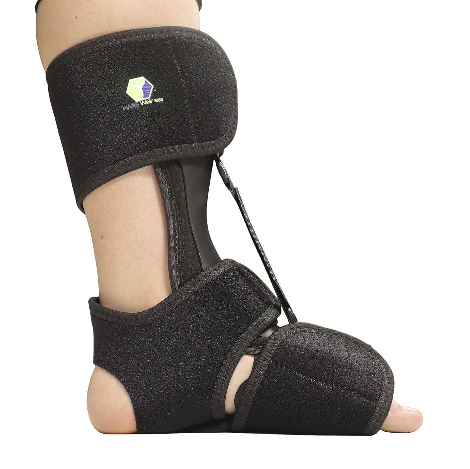 Comfort Dorsal Night Splint - For Plantar Fasciitis, Achilles Tendinitis | Pain Relief from Drop Foot, Heel Spurs - Small/Medium
