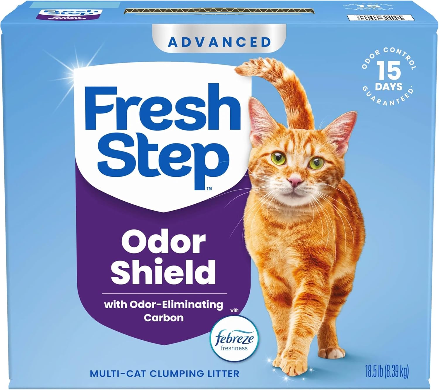 Fresh Step Extreme Clump Multi Cat Clumping Cat Litter, 14 lb. | Forms Tight Clumps, Easy To Scoop, Scented, Ammonia Block Technology, Low Dust, Compatible with Most Auto Litter Boxes