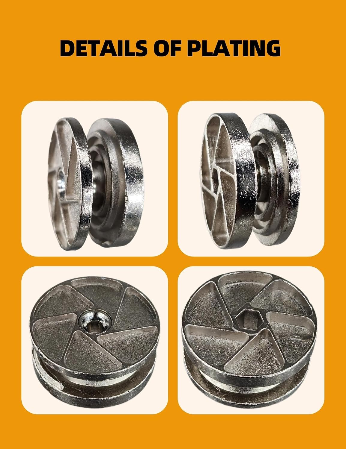 Replacement Heavy Duty Cam Wheel Locks Compatible with IKEA 114670 as Bed Frame Parts for MALM, BRIMNES, BIRKELAND & More (4PCs 35mm Set)
