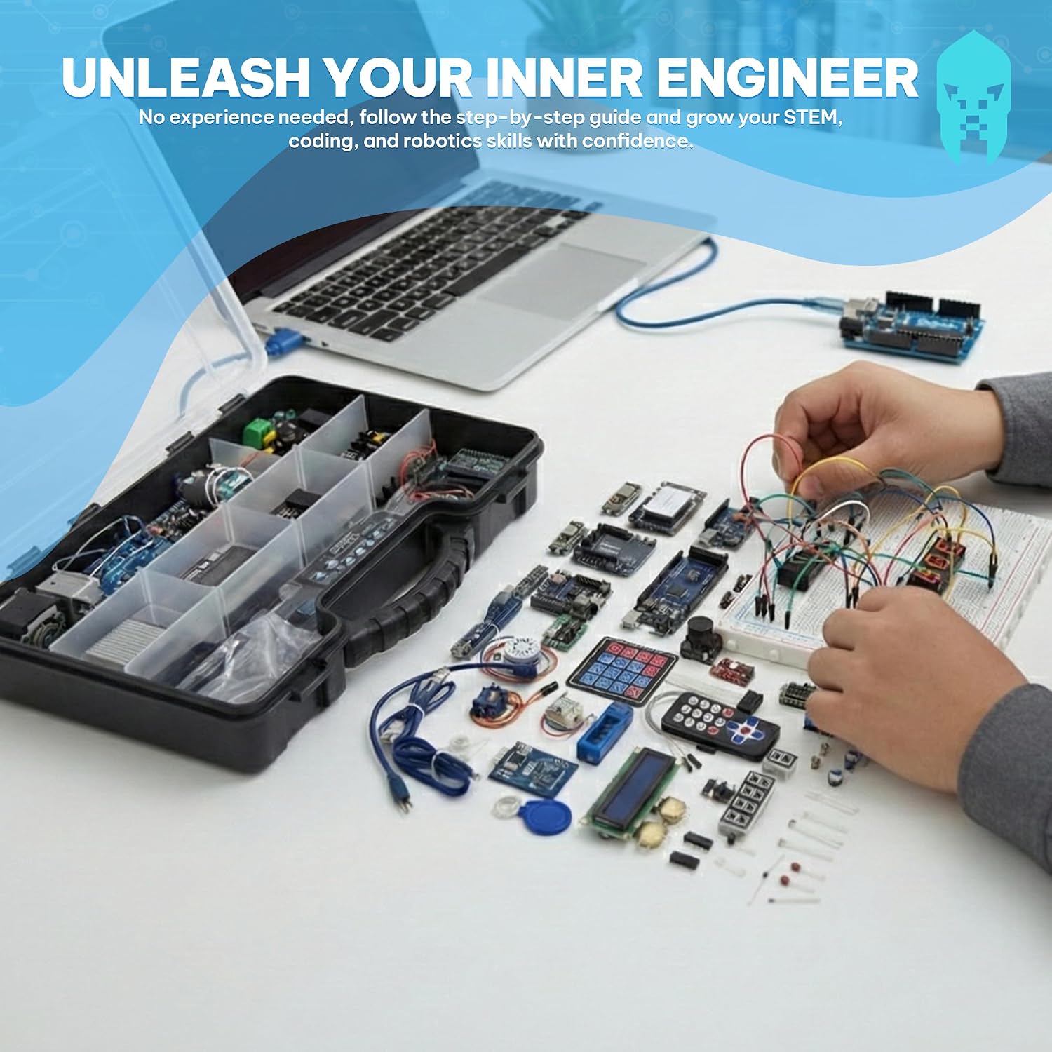 GAR Monster Starter Kit for Arduino - Robotics & IoT Development | Comprehensive 5-Board Set: Uno R3, Mega 2560, Nano V3, ESP32 WiFi+BT