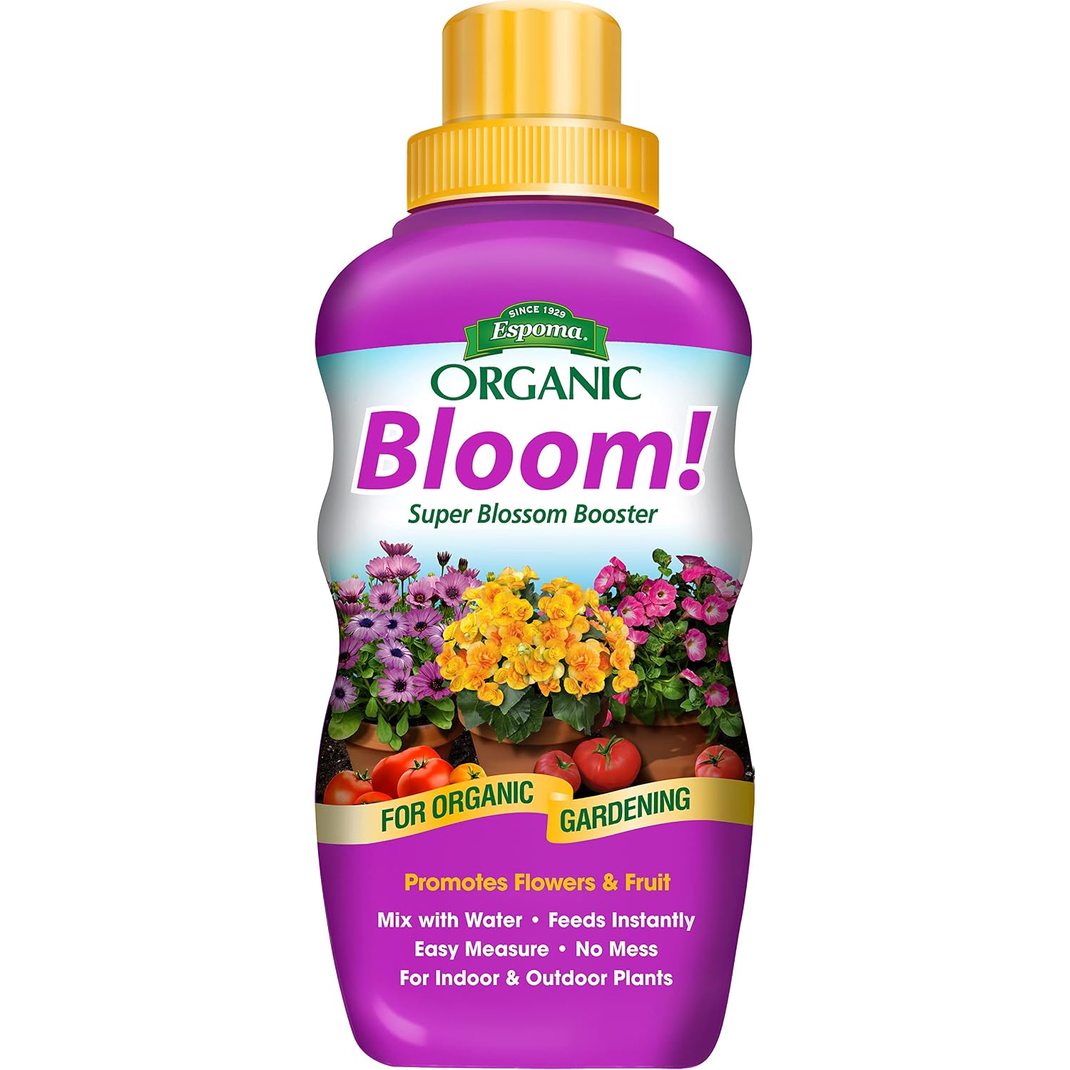 Espoma Organic Bloom! 16-Ounce Concentrated Plant Food – Plant Fertilizer and Bloom Booster for All Flowering Plants. Promotes Vigorous Growth and