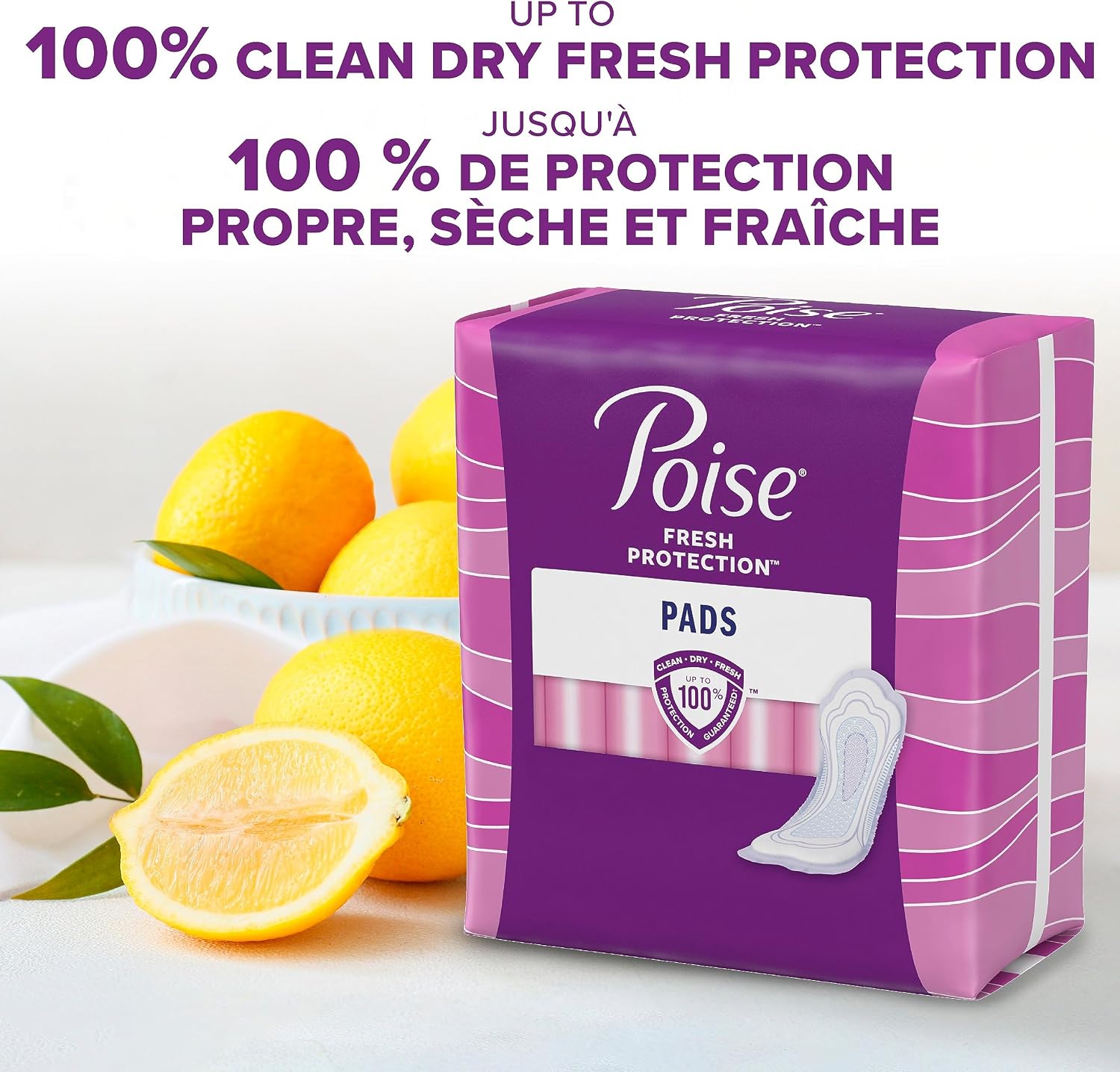 Poise Incontinence Pads, Maximum Absorbency, Long, 12 ct