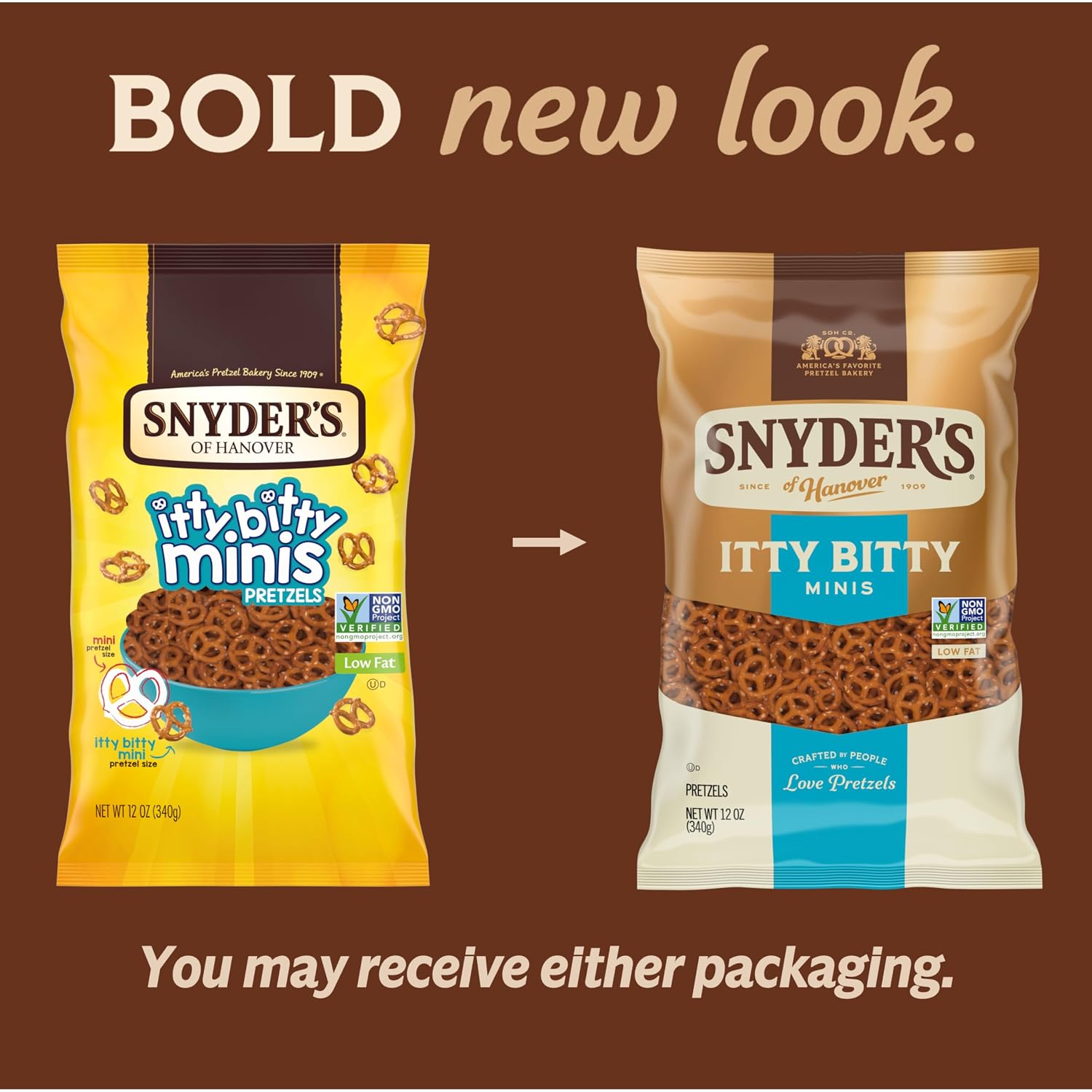 Snyder's of Hanover Mini Pretzels, 100 Calorie Individual Packs, 36 Ct