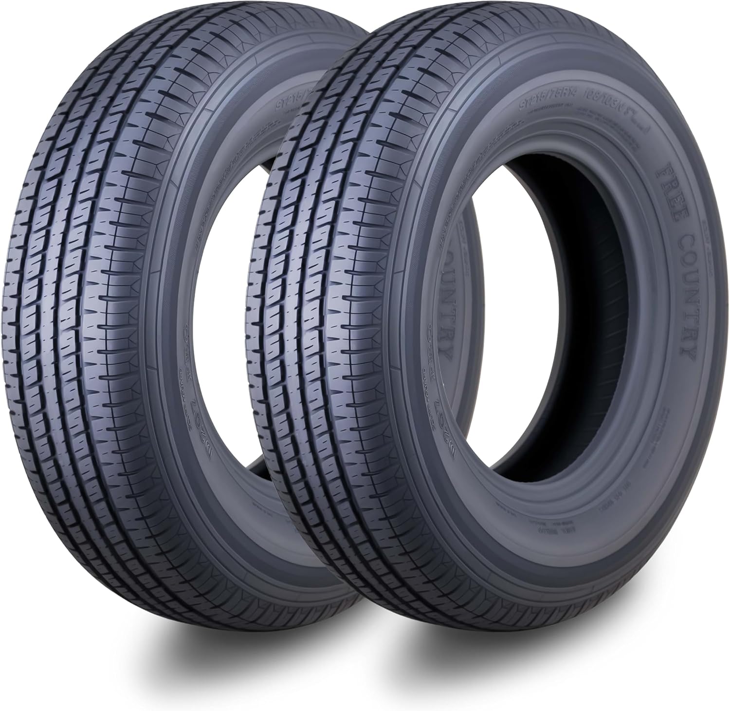 FREE COUNTRY 2 Premium Trailer Tire ST225/75R15 10PR LRE 117N w/Scuff Guard