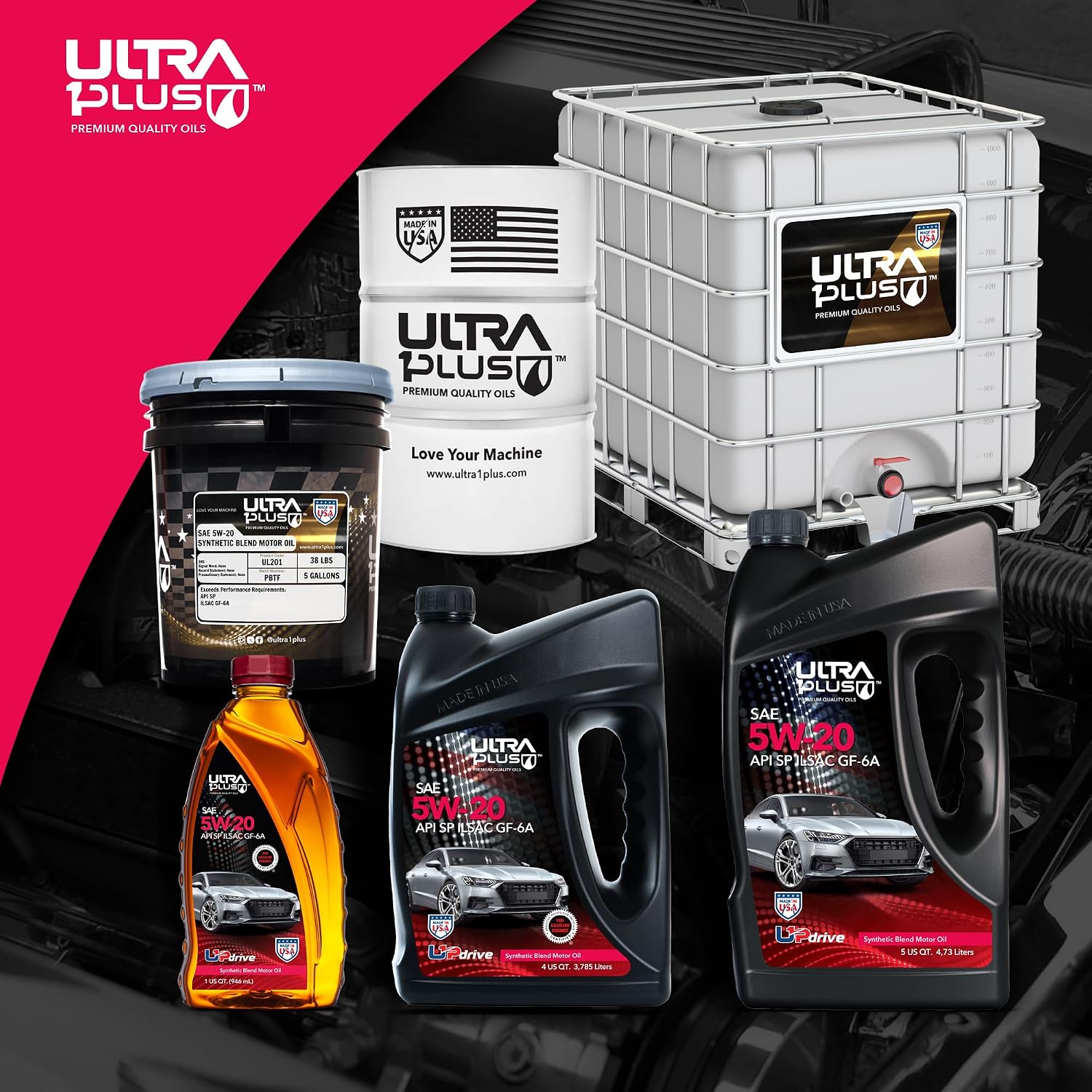 SAE 5W-30 Synthetic Blend Motor Oil API SP ILSAC GF-6A 1 Gallon