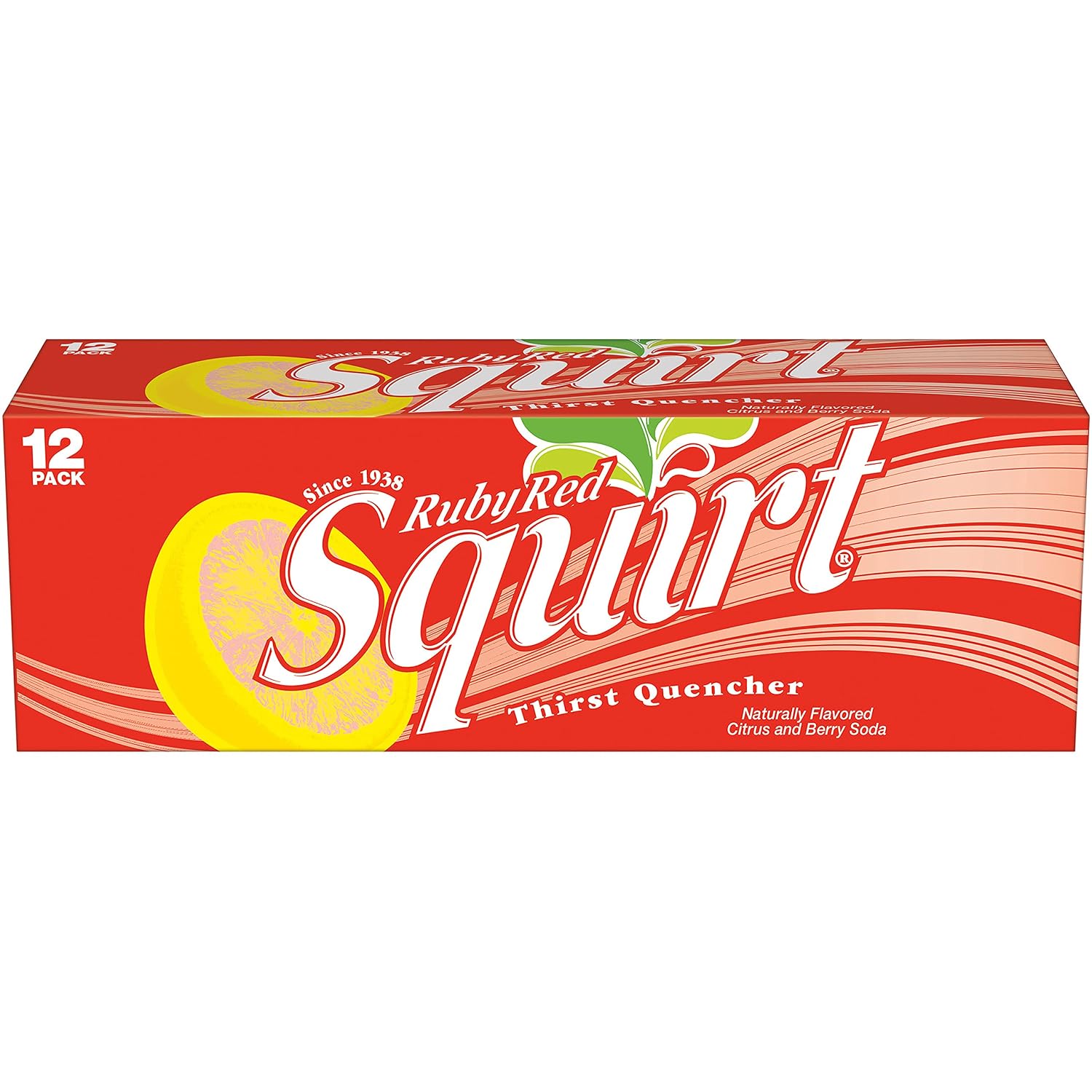 Squirt Soda, Grapefruit, 12 Fl Oz Cans, 12 Pack