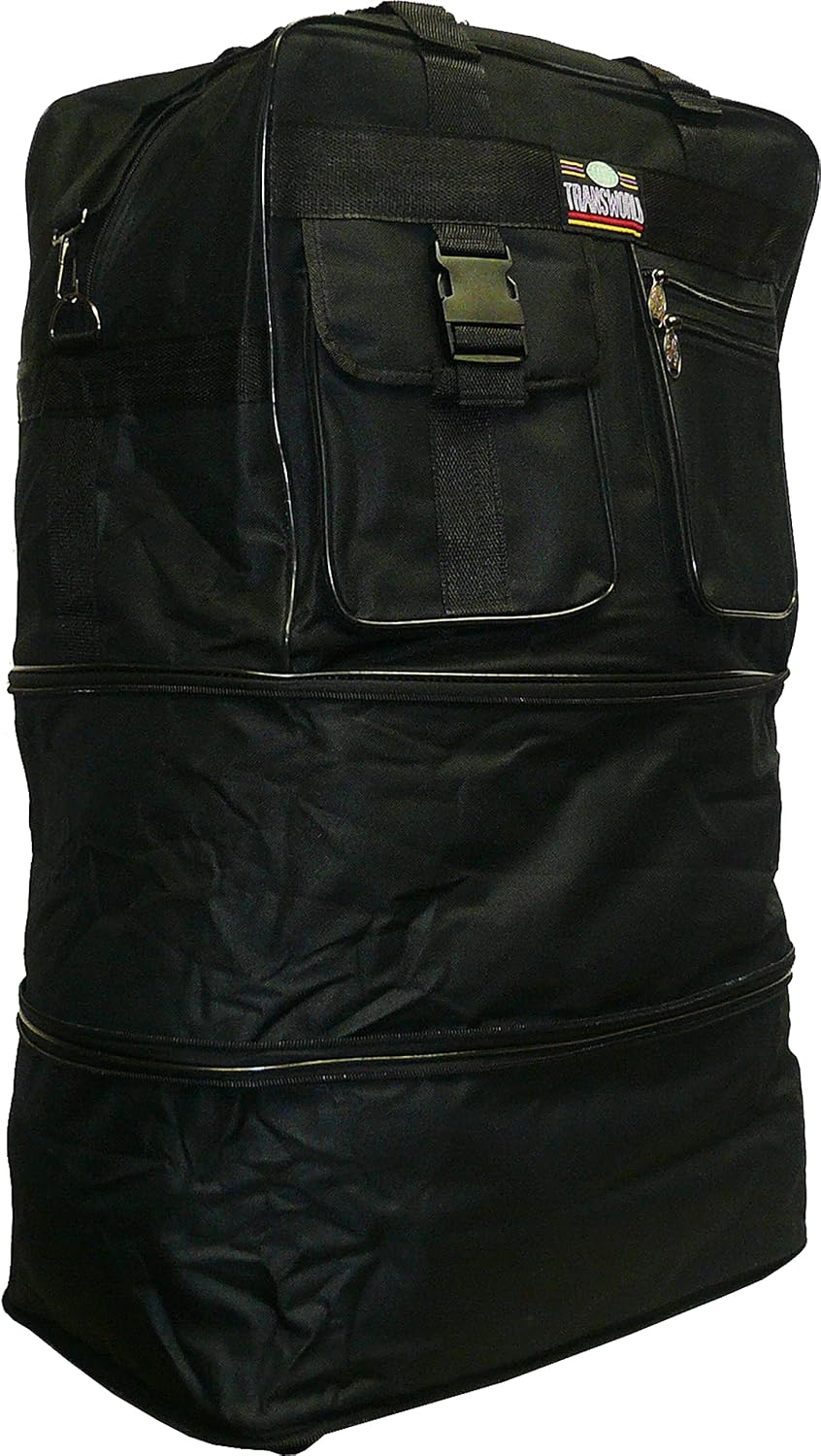 36" Expandable Wheeled Bag Rolling Duffel Spinner Luggage