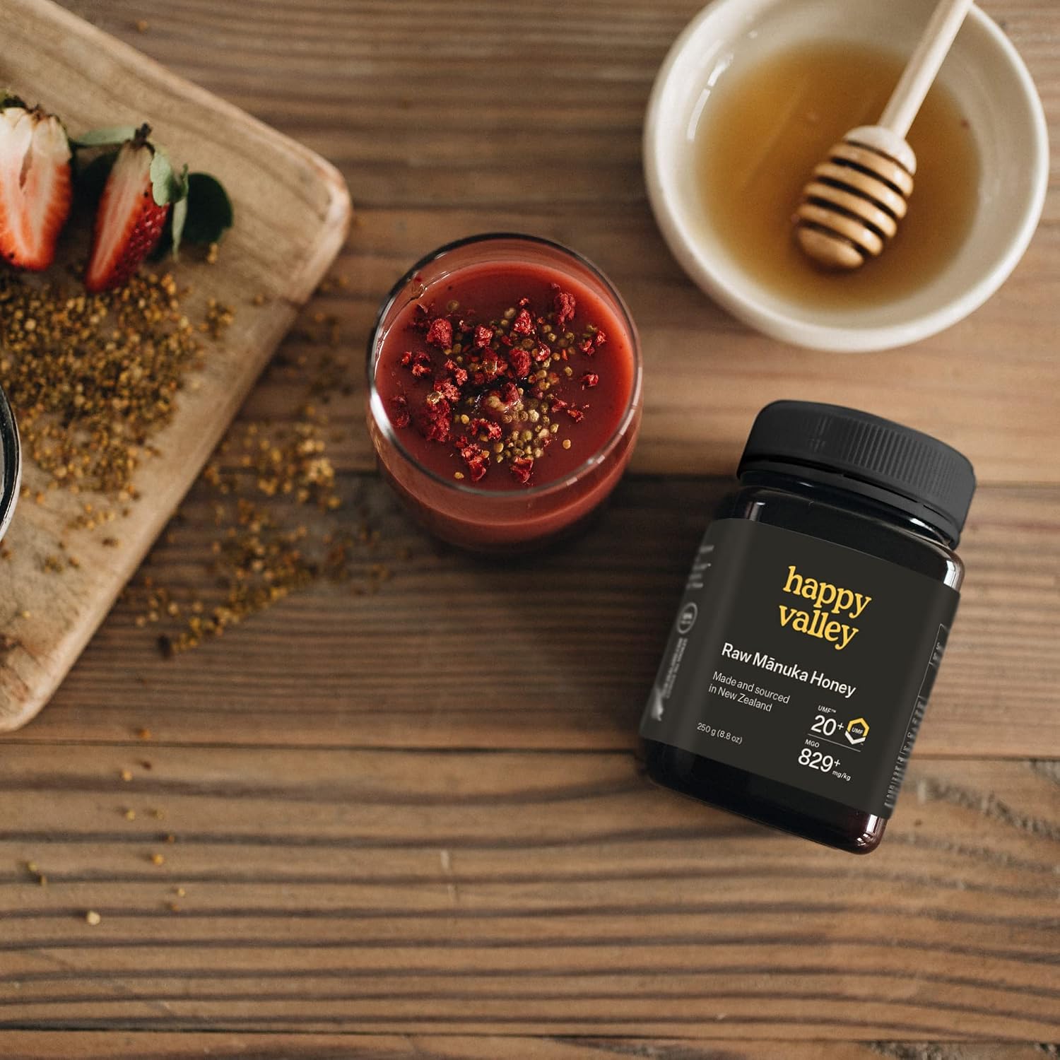 Happy Valley UMF 20+ Mānuka Honey, MGO 829+, Rare High-Grade Raw New Zealand Honey, Superfood for Immune and Digestive Support, UMF Certified