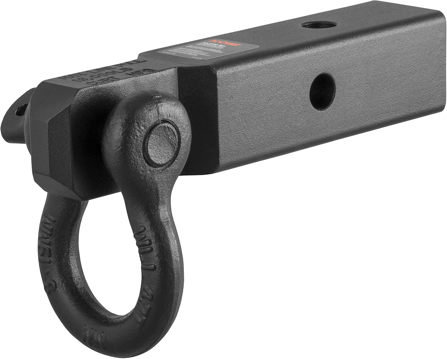 CURT 45832 D-Ring Shackle Mount Trailer Hitch, Fits 2-Inch Receiver, 13,000 lbs.
