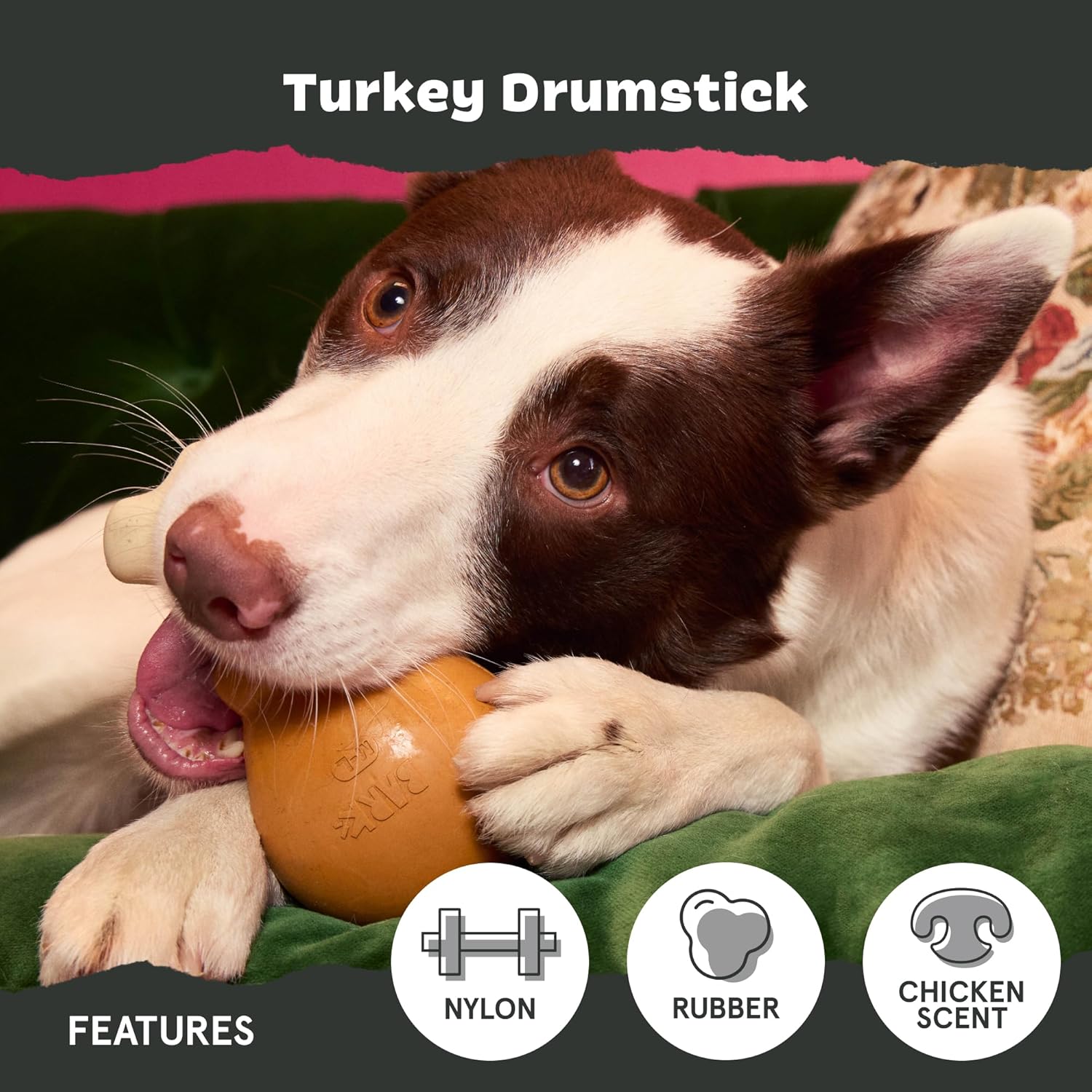 BarkBox Turkey Super Chewer - Toy for Large Dogs