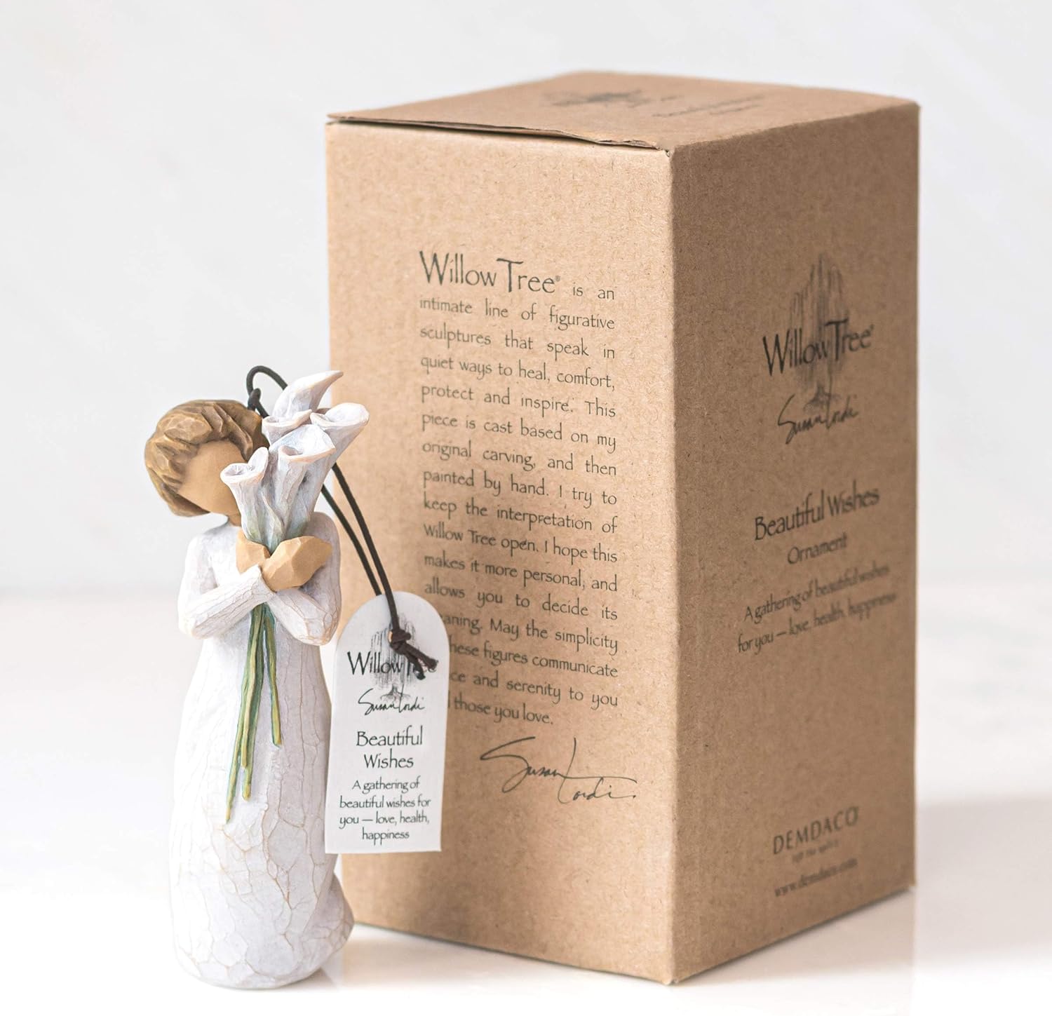 Willow Tree Abundance Hanging Ornament, Sculpted Hand-Painted Figure | Cast from a Susan Lordi Original Carving, Meaningful Gift for Any Occasion, Ready to Hang, Collectible Resin Keepsake