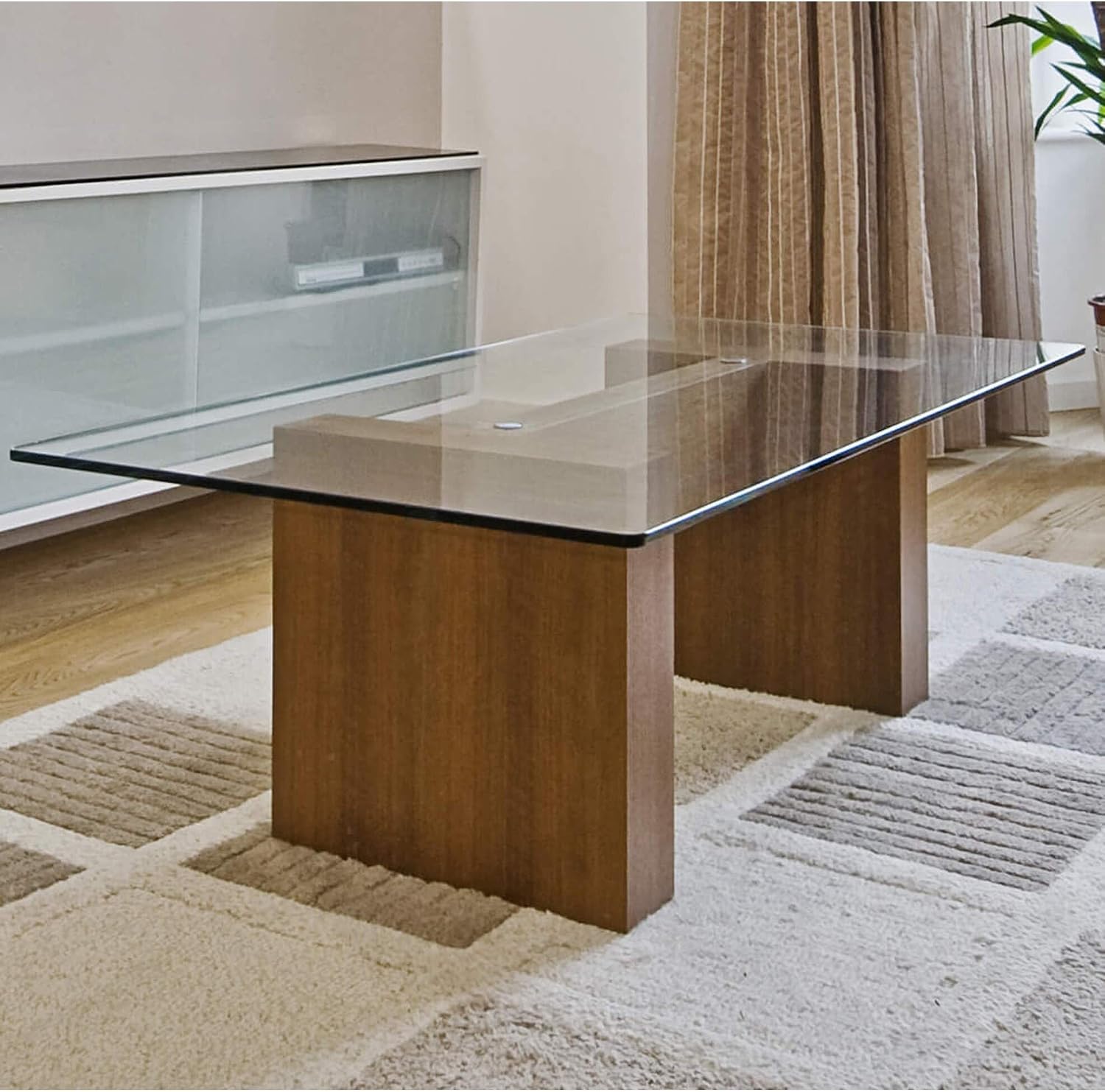 Clear Tempered Glass Table Top 22 Inch Square Flat Polished Edge with 1/4 Inch Thickness for Dining, Coffee or Side Tables by Fab Glass and Mirror