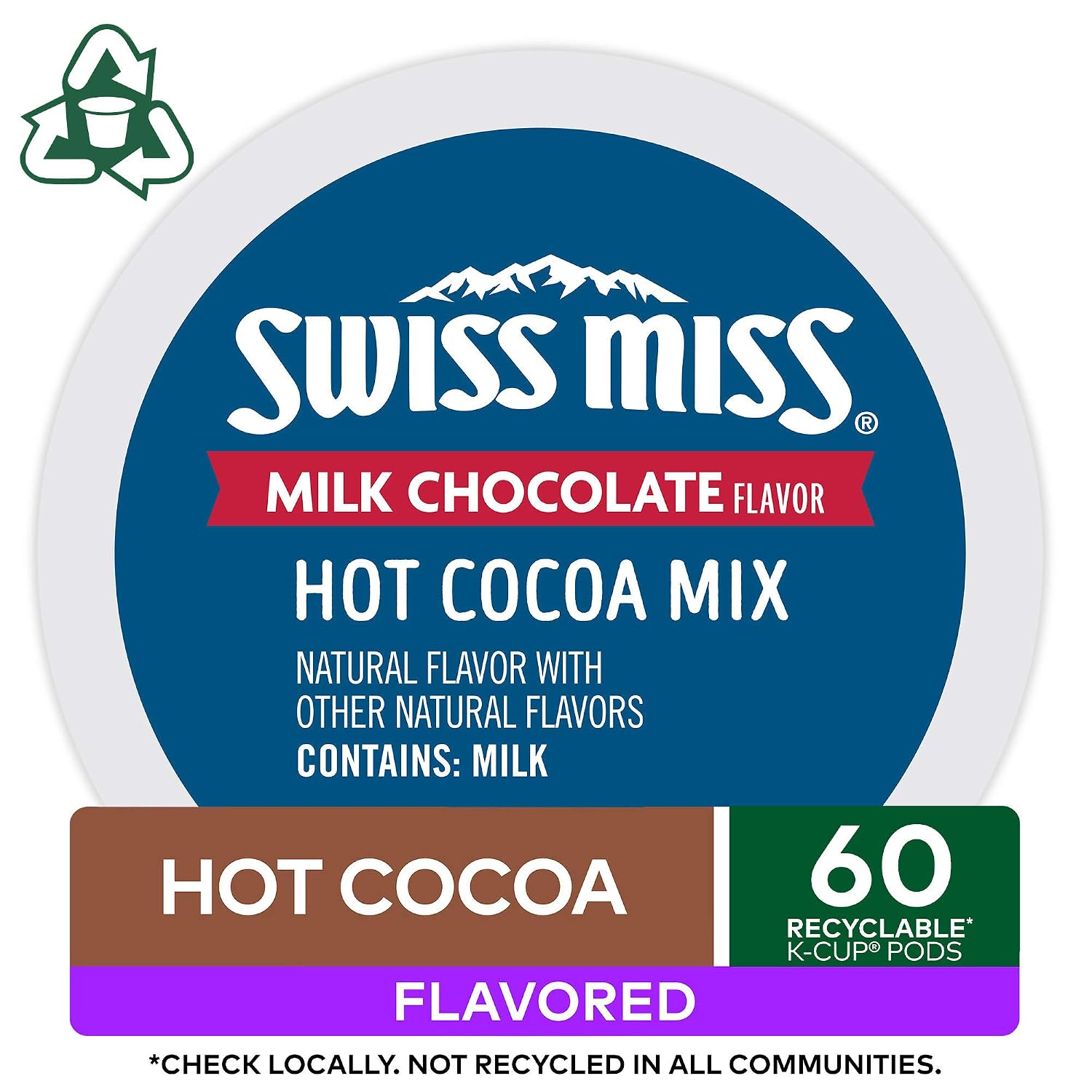 Swiss Miss Milk Chocolate Hot Cocoa Keurig Single-Serve K Cup Pods, 28 Count