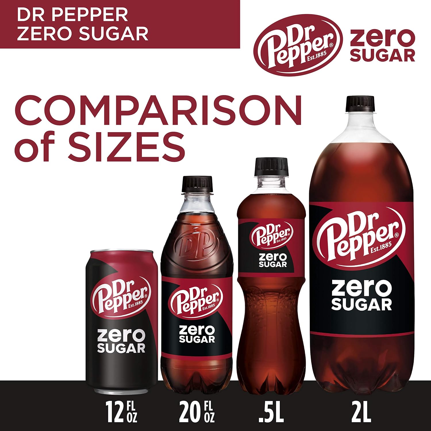 Diet Dr Pepper Soda, 12 fl oz cans, pack of 12