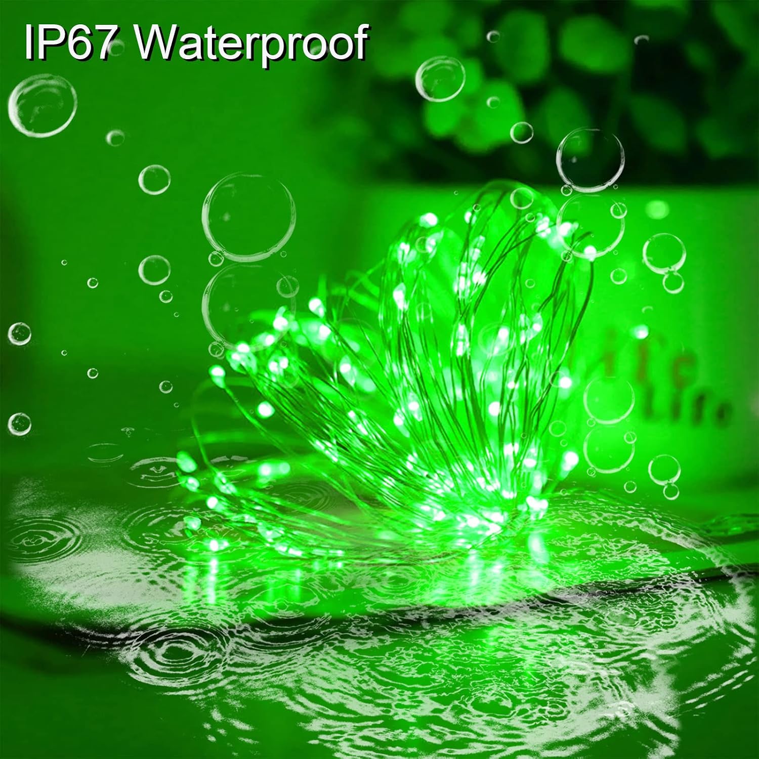 Solar Fairy String Lights, Cool White, 100Led, Outdoor Waterproof