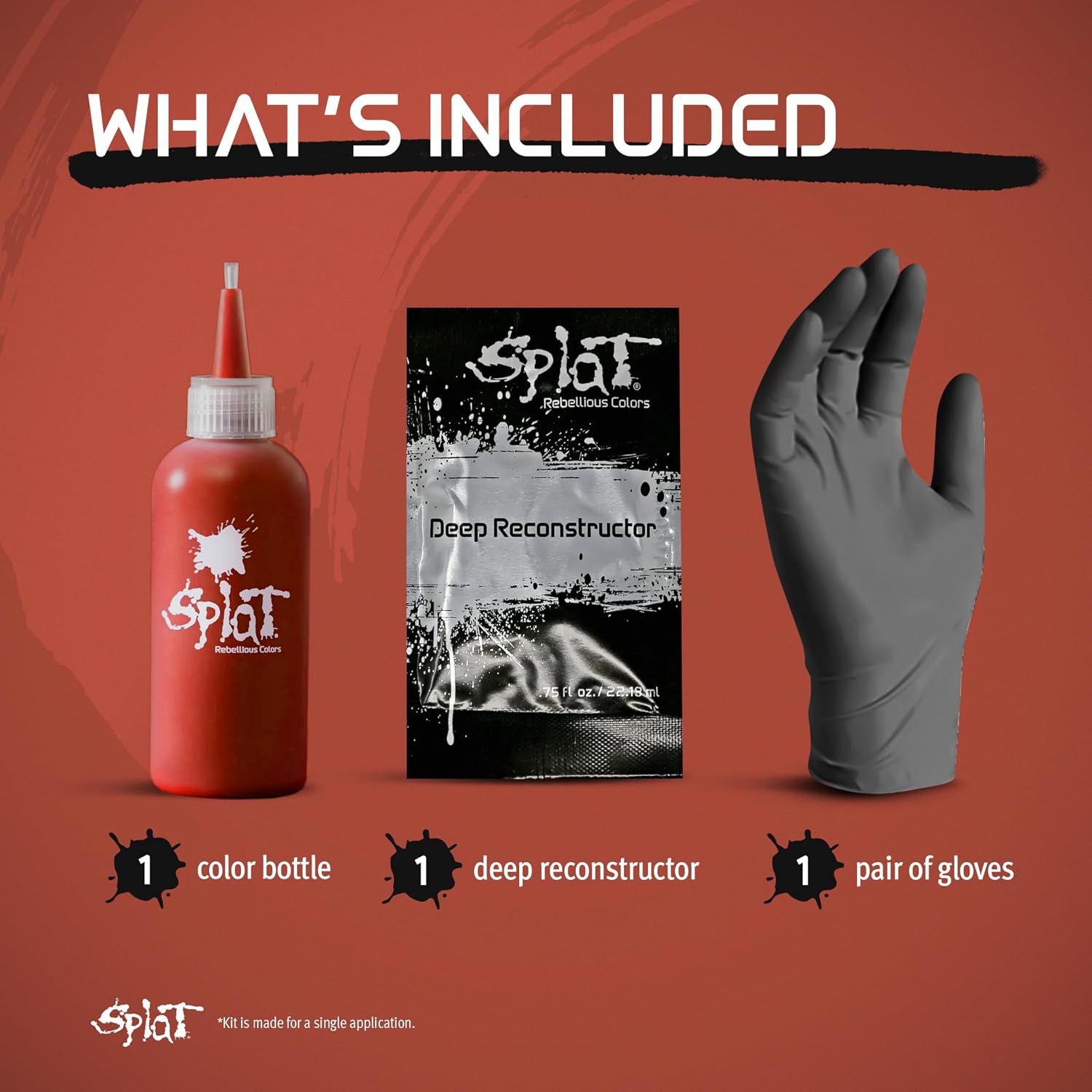 Splat Midnight Magenta Semi Permanent Hair Dye Kit, 1 Application