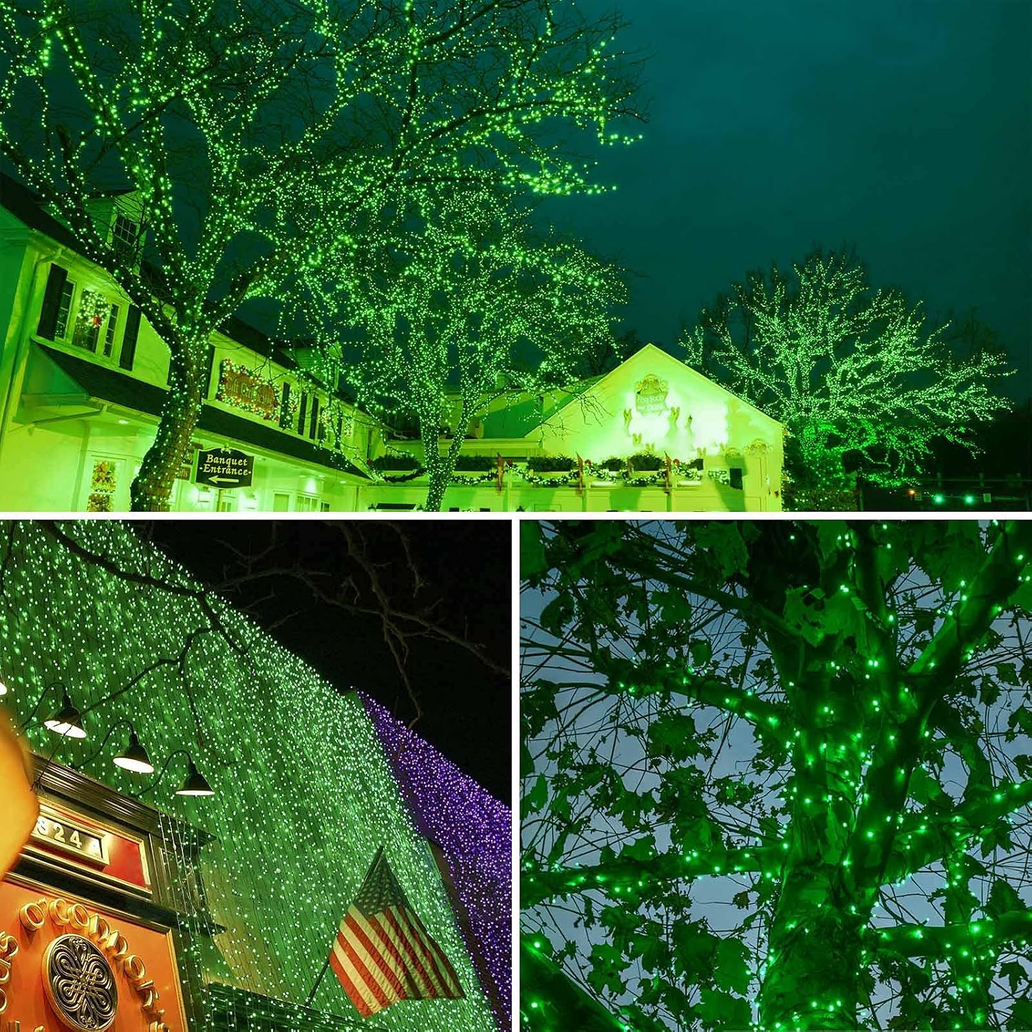 Solar String Lights Outdoor 2 Pack 170FT 480 LED Christmas Light Warm White