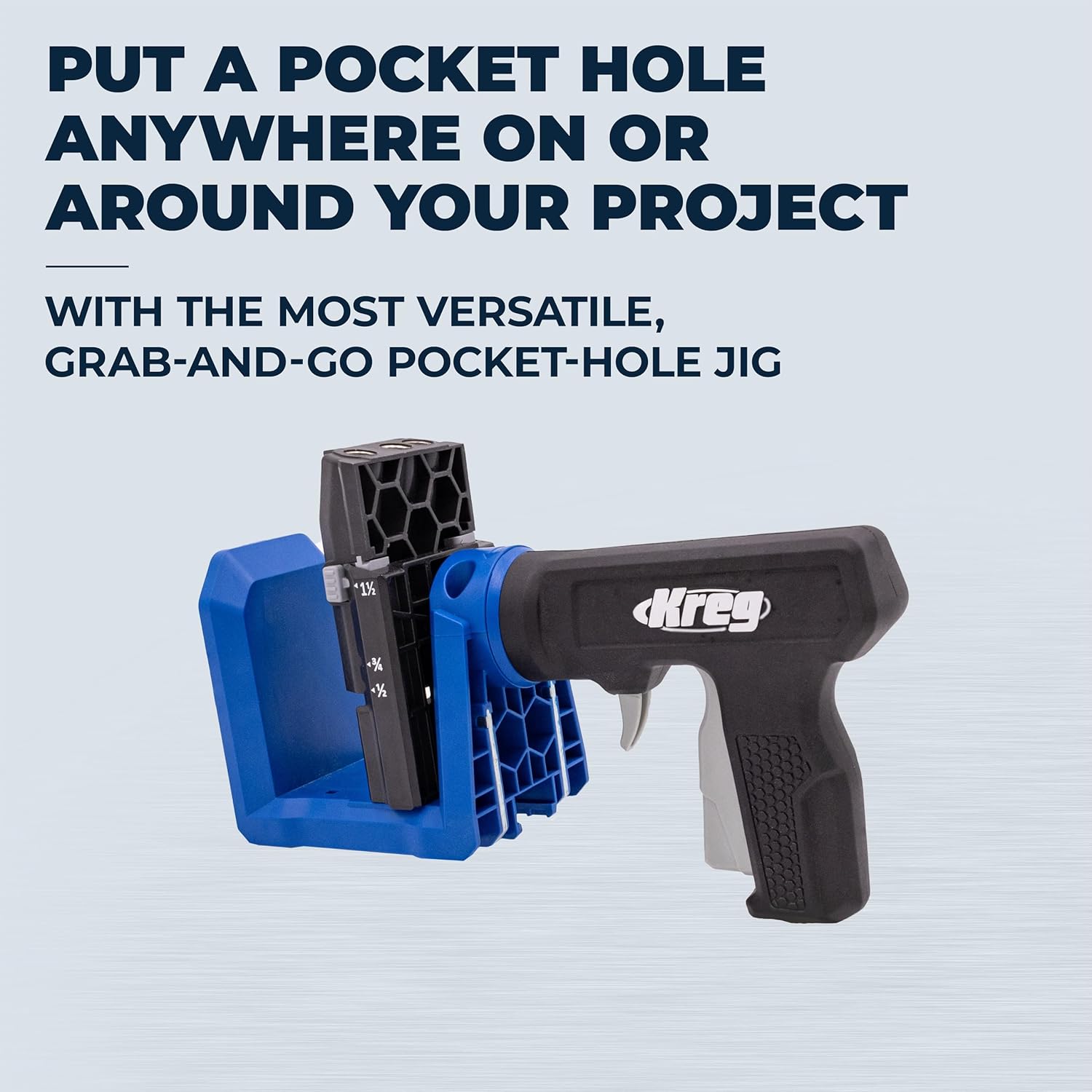 Kreg Pocket-Hole Jig - KPHJ520PRO2 - New Model - Premium Carpentry & Woodworking Tool - For Materials 1/2-1 1/2 Inches Thick - Includes 60