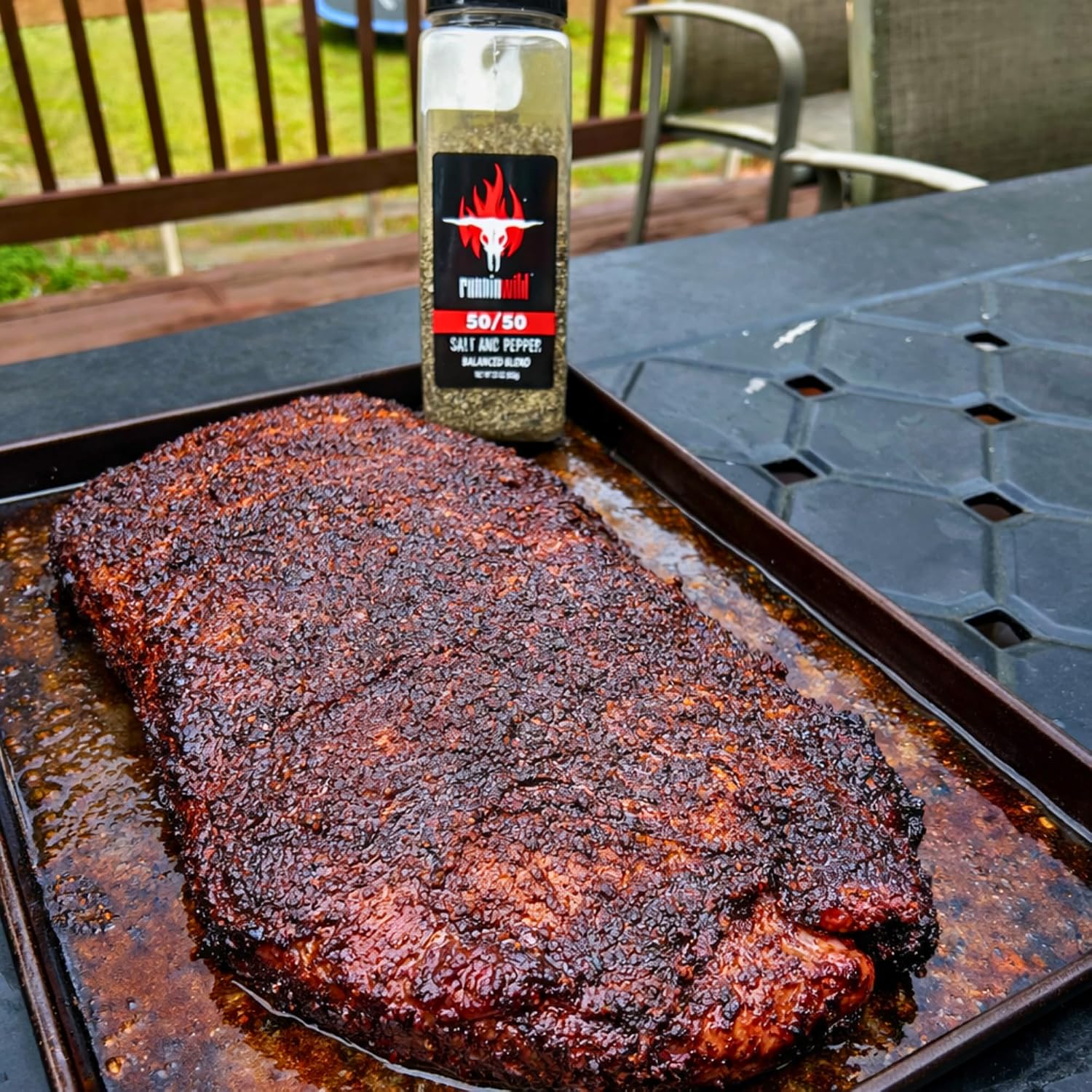 Gourmet Brisket Seasoning | Brisket Rub for Smoker or Grill | No Artificial Flavors | No MSG added | Runnin’ Wild Foods, 6.4 ounces