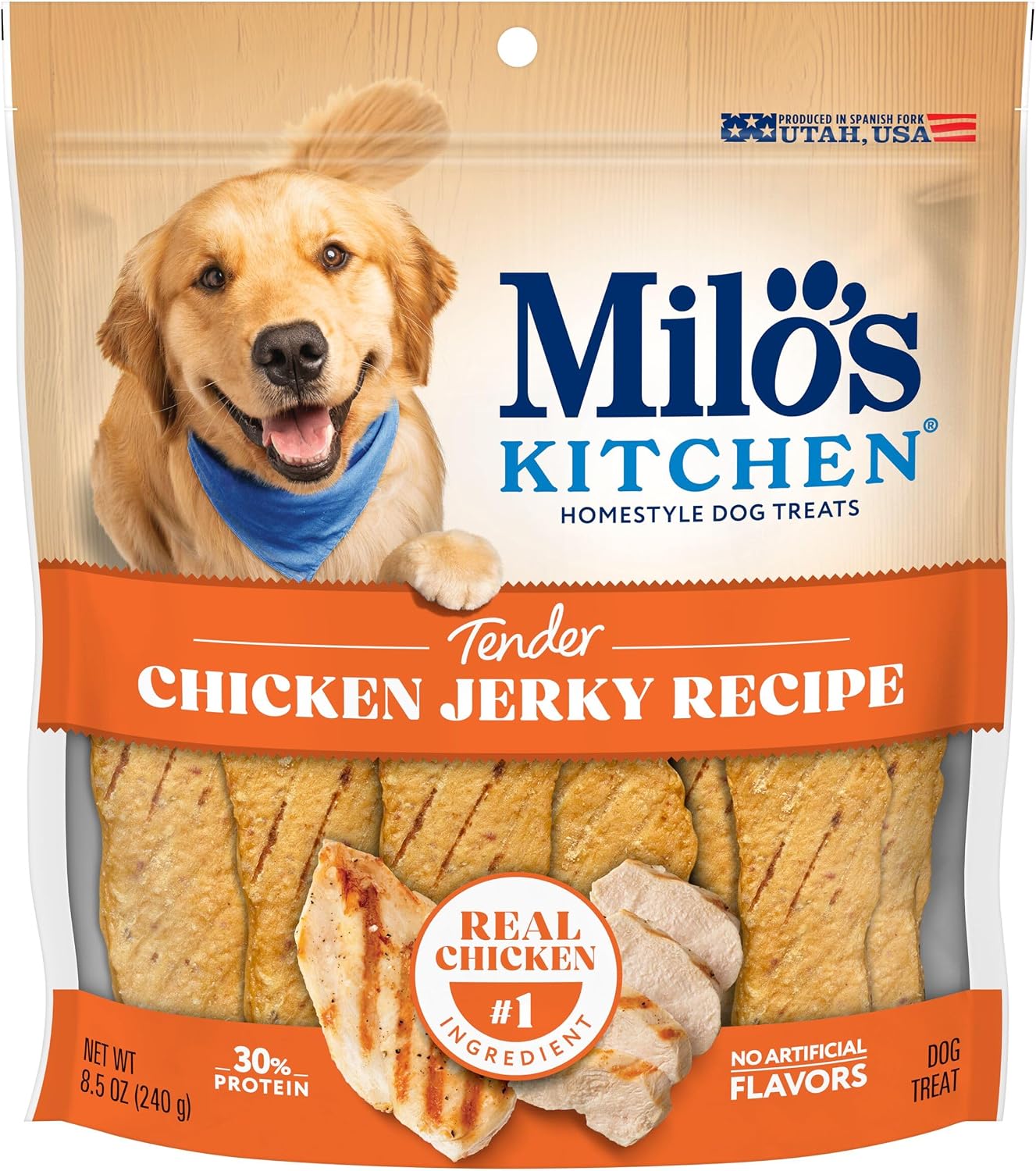 Milo’s Kitchen Chicken & Apple Sausage Slices Dog Treats, 18 Oz. Bag