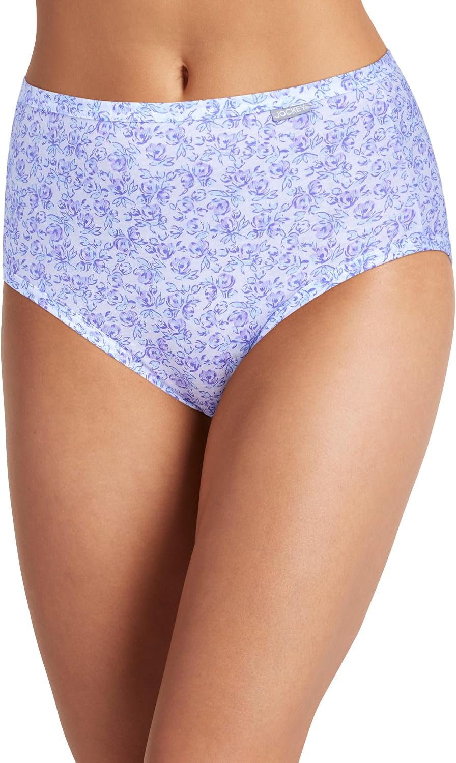 Jockey Women's Underwear 100% Cotton Elance Brief - 3 Pack