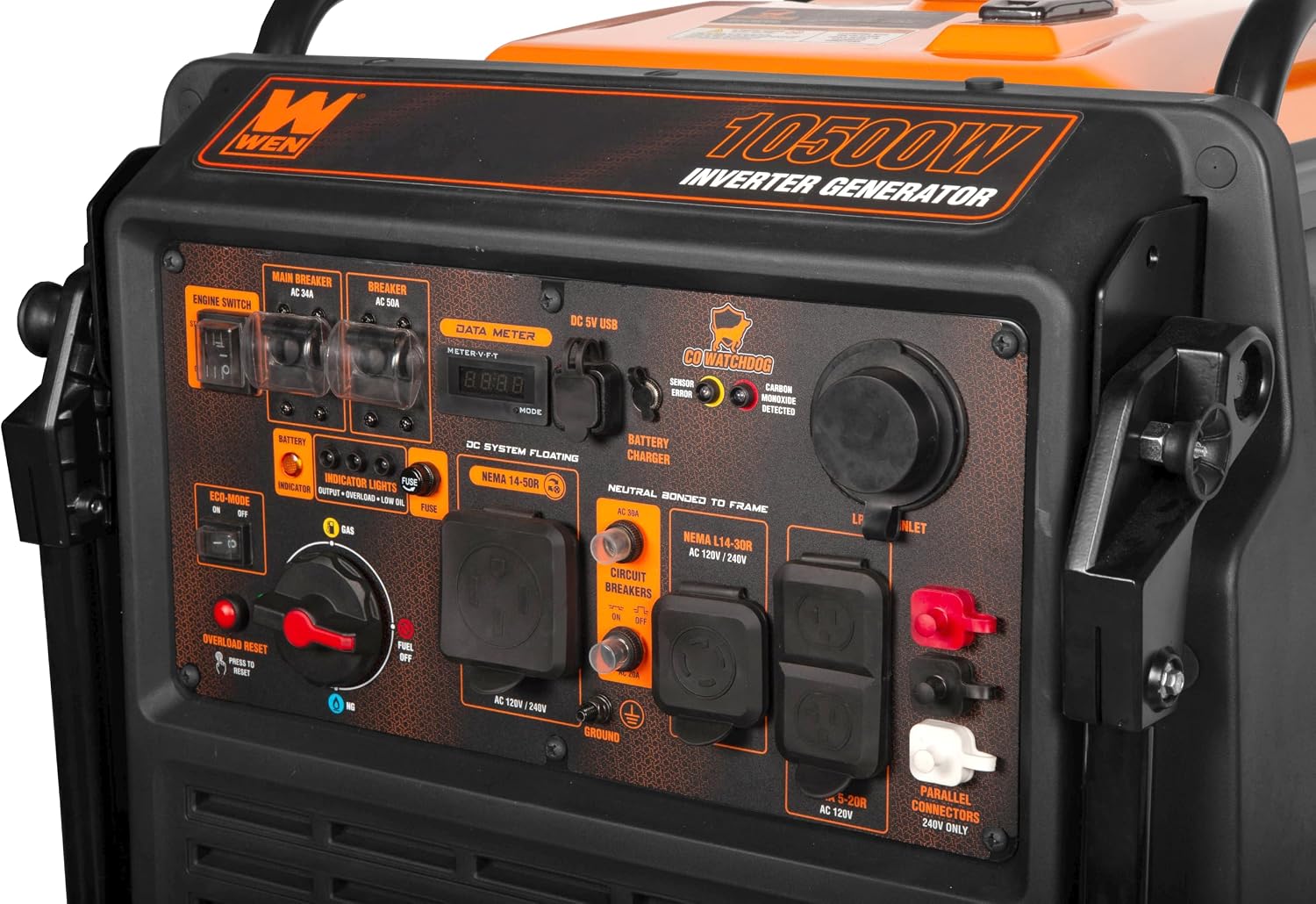 WEN 11,000-Watt 120V/240V Dual Fuel Portable Generator with Wheel Kit and Electric Start (DF1100T)