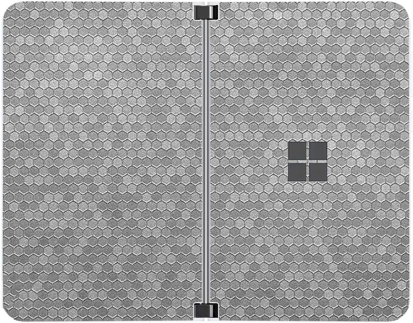 SopiGuard Sticker for Surface Duo Phone Edge-to-Edge Precision Vinyl Skin Wrap (Leather Textured)