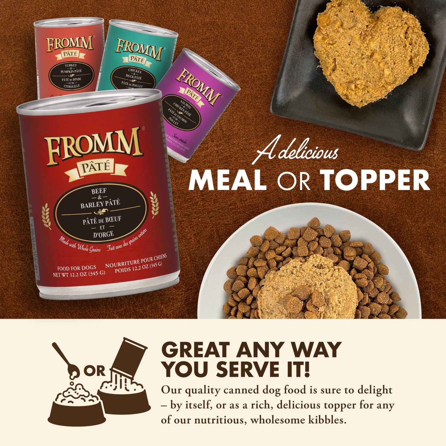 Fromm Venison & Lentil Pate Dog Food - Premium Wet Dog Food - Venison Recipe - Case of 12 Cans