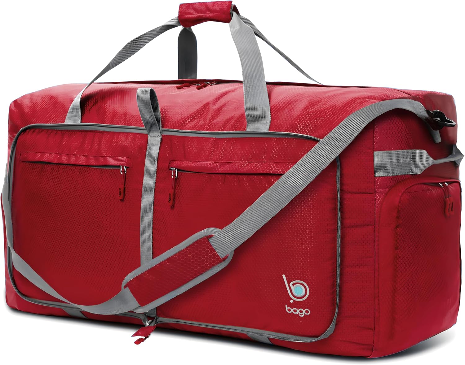Bago Large Duffle Bag for Travel Women & Men. Durable Lightweight Foldable Travel Duffel Bags For Traveling Women. 80L Duffle Bags For Overnight Bag With Shoe Compartment Collapsible Weekender duffel
