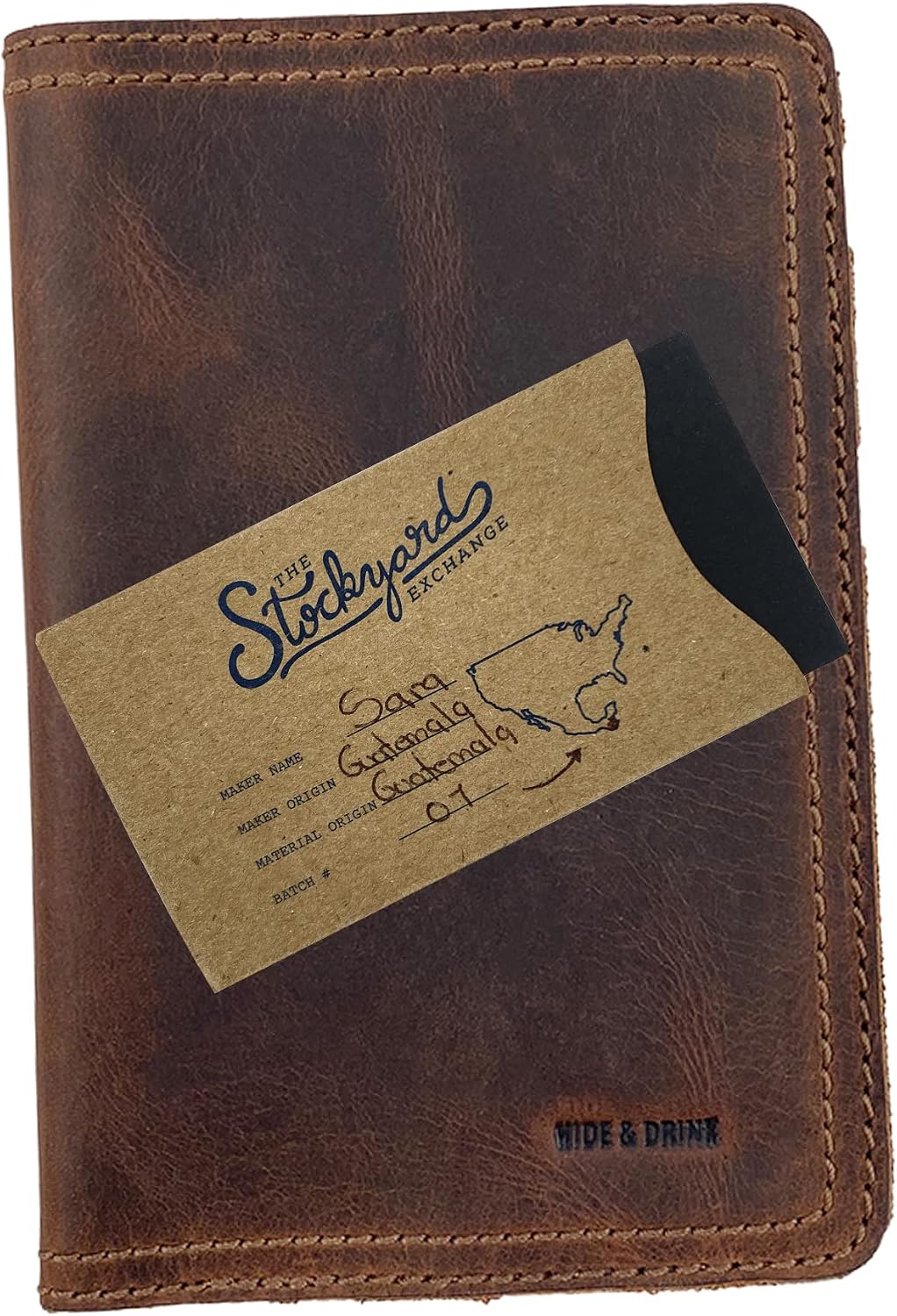 Hide & Drink, Journal Cover for Moleskine Hard Cover Sketchbook (3.5 x 5.5 in.), Notebook NOT Included, Full Grain Leather, Handmade (Pocket)