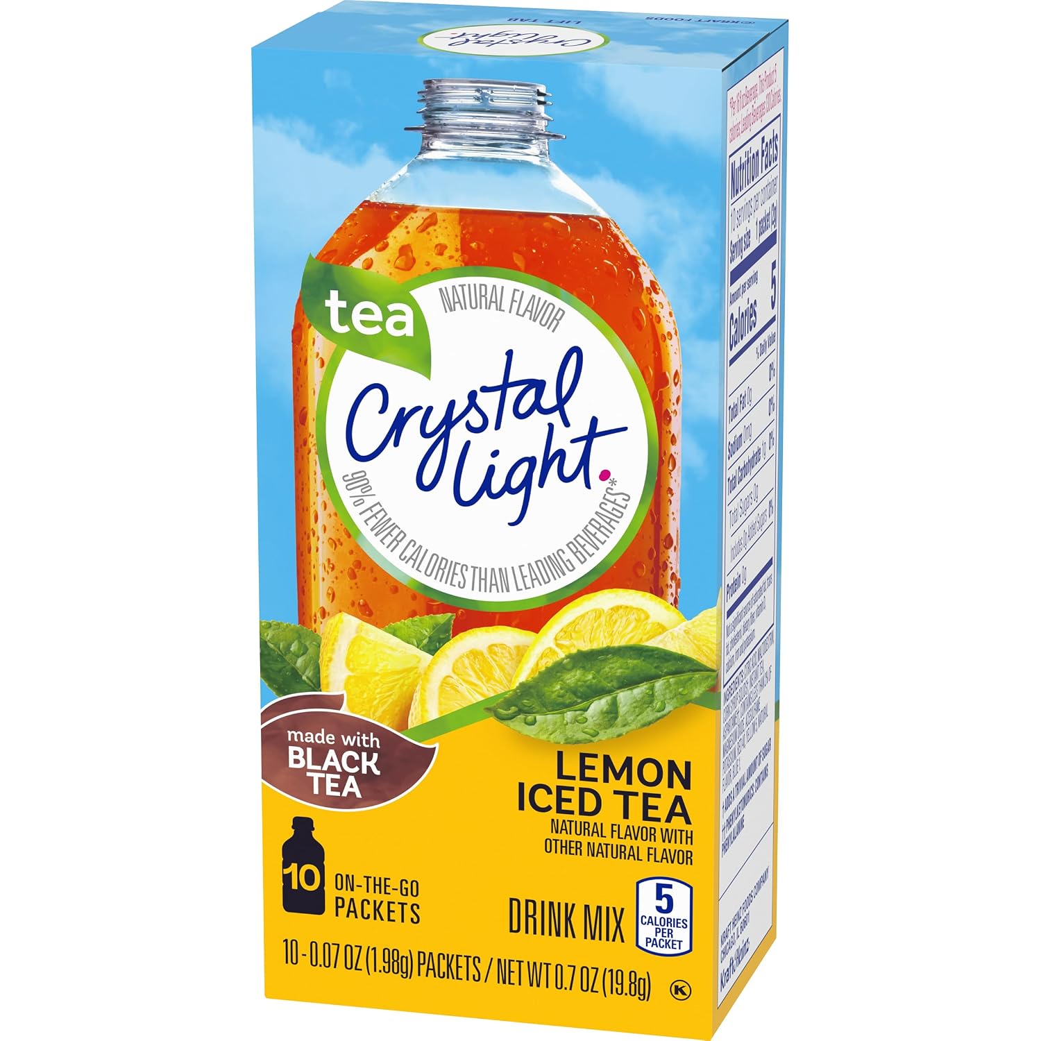 Crystal Light On-The-Go Drink Mix Packets, Sugar Free Powdered Water Enhancer, Naturally Flavored Low Calorie Beverage Mix, Cherry Pomegranate, 0.11 Ounce Packets, 10 Count (Pack of 4)