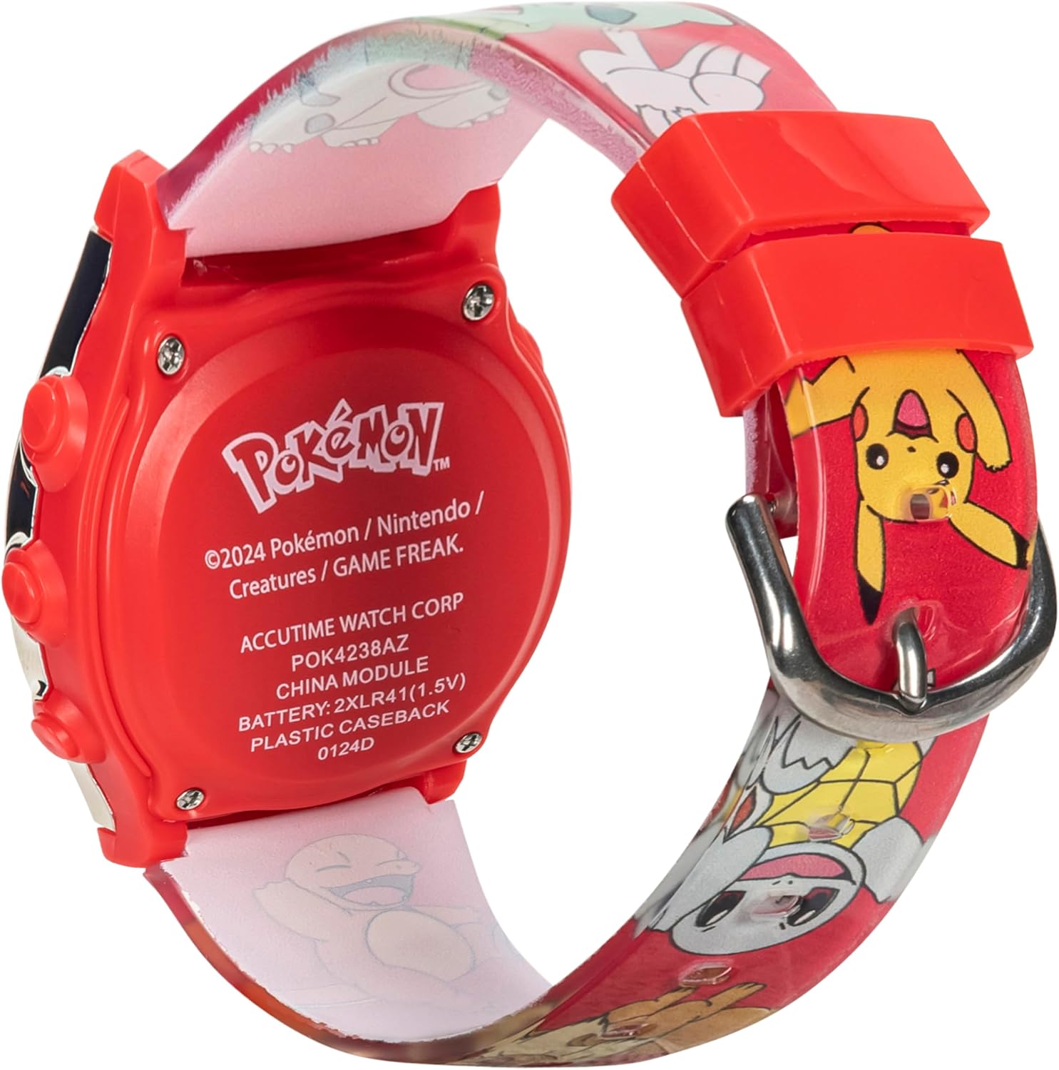Accutime Kids Pokemon Digital LCD Quartz Watch for Boys, Girls, and Adults All Ages
