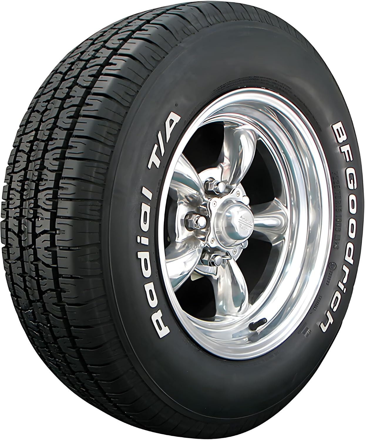 BFGoodrich Radial T/A All Season Car Tire for Passenger Cars, P215/60R14 91S | Passenger Touring All Season Traction 91S Rated Standard Load Radial Construction Raised White Letters Tire