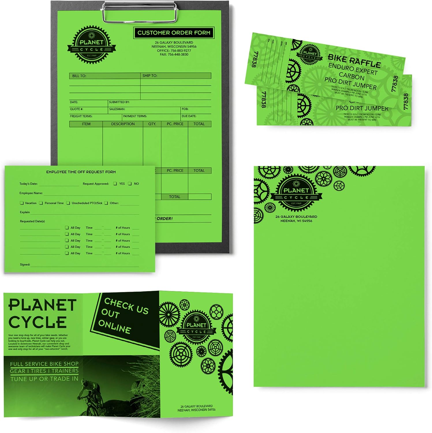 Neenah Astrobrights Premium Color Paper, 24 lb, 8.5 x 11 Inches, 500 Sheets, Martian Green (WAU21801)