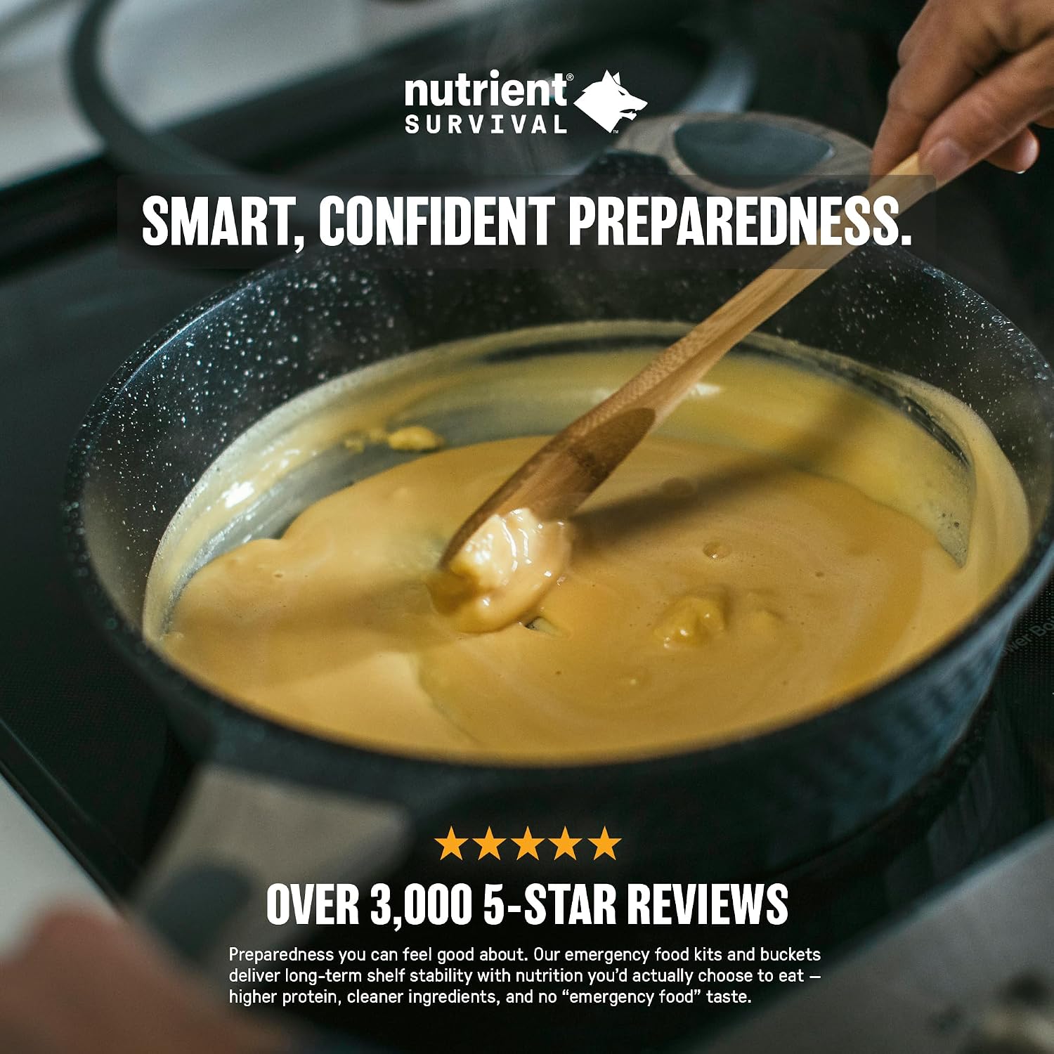 Nutrient Survival Vitamin Powdered Milk, Freeze Dried Prepper Supplies & Emergency Food Supply, 21 Essential Nutrients, Soy & Gluten Free