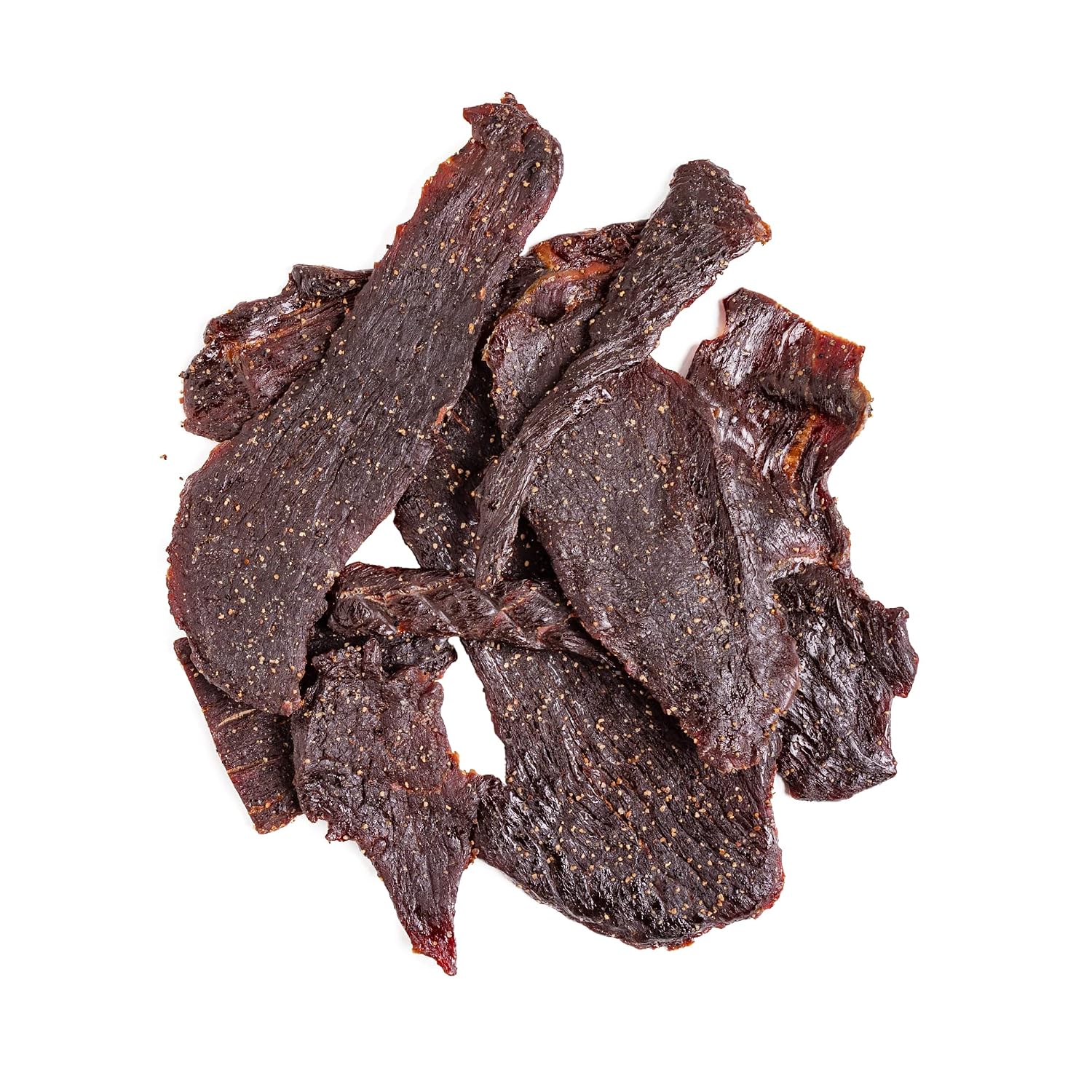 Mahogany Smoked Meats: Black Peppered Elk Jerky - 8oz