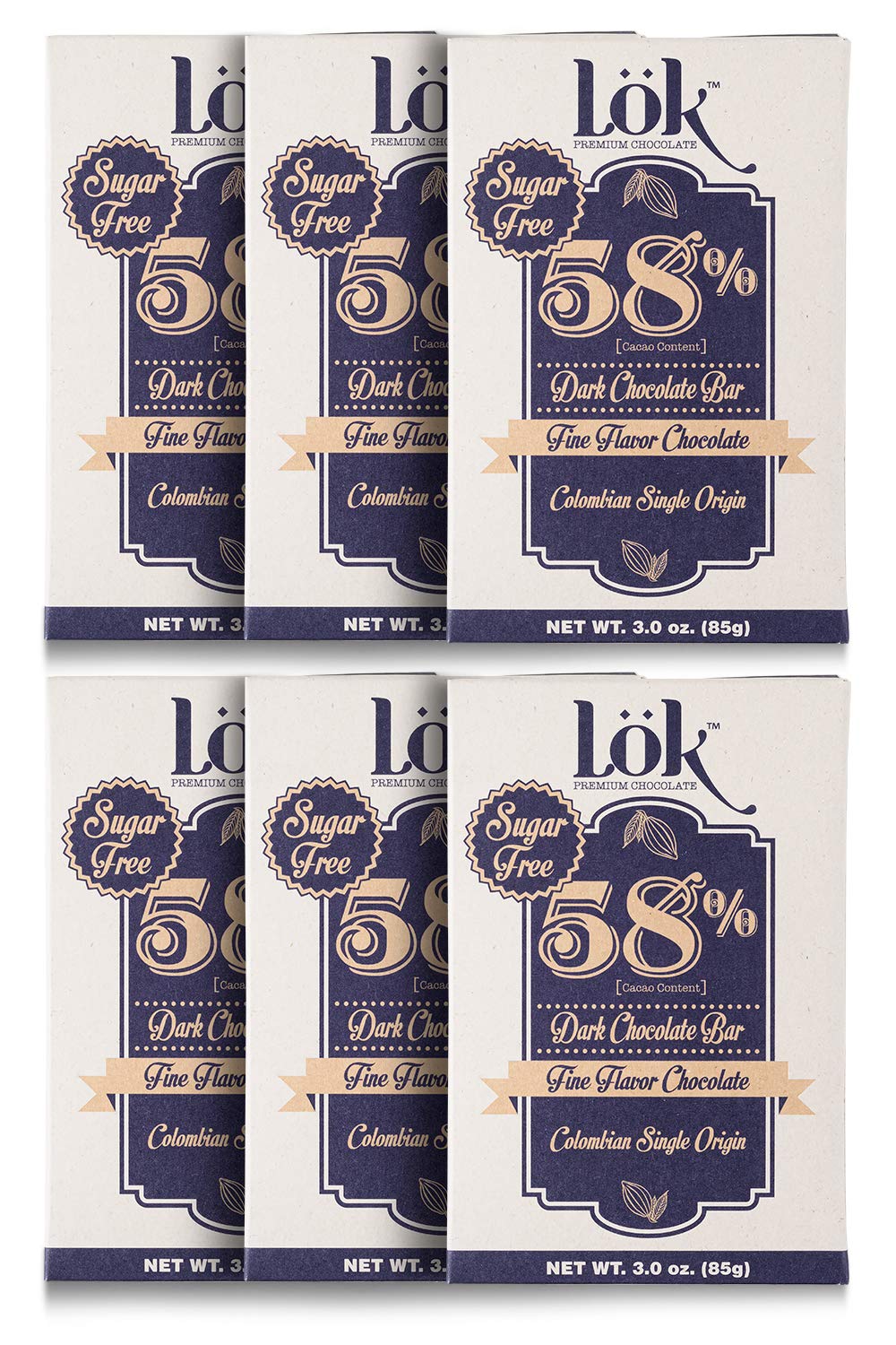 Lök Foods Dark Chocolate Bar 100% Cacao | Fair Trade, Kosher, Gluten Free, Vegan, Bean-to-Bar, Sugar-Free, No Sugar Alcohol, No Artificial Sweetener