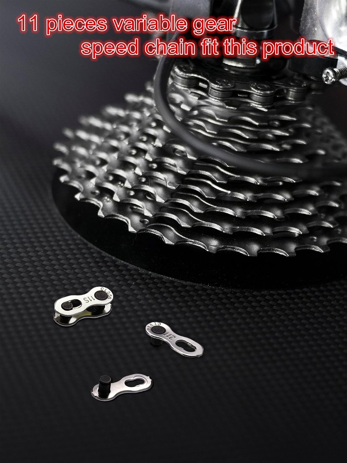 Jovitec 3 Pairs Bicycle Missing Link 11 Speed Chain Reusable Silver Steel Bike Chain Link