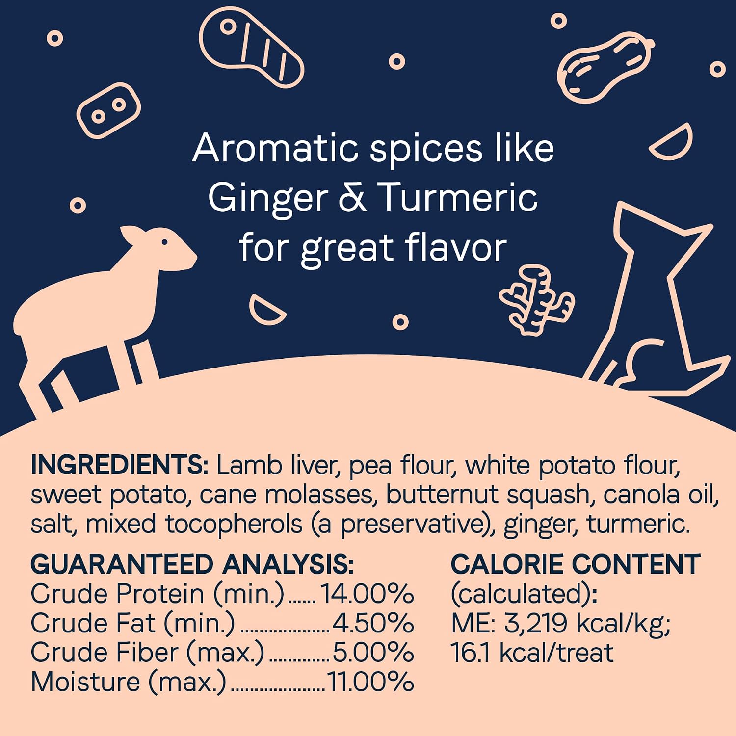 Canidae Pure Dog Treat Biscuits - Healthy & Nutrient Rich Dog Treats - Grain-Free Limited Ingredient Formula - Soy-Free - Crunchy Texture - Easy-Snap Design - 11 oz - Duck & Chickpea Recipe