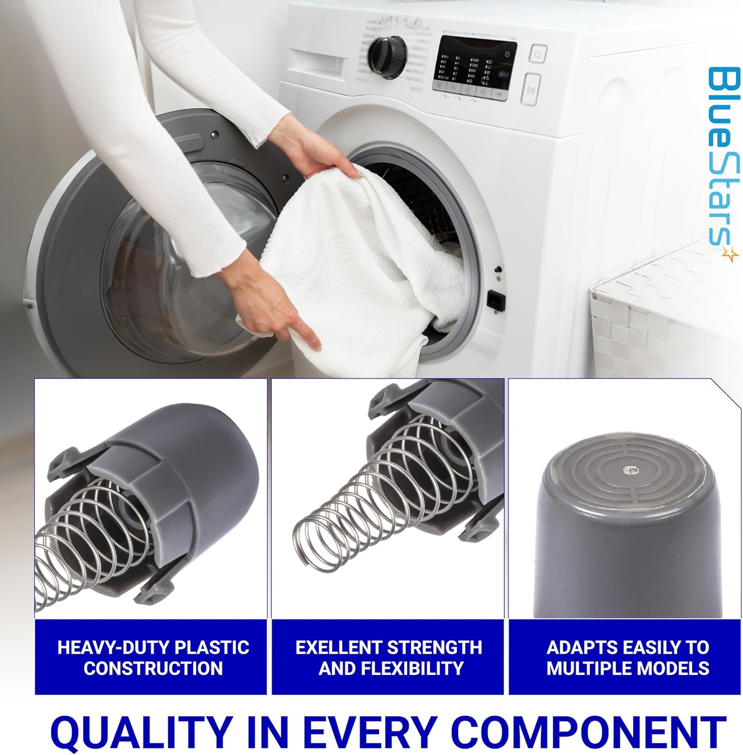 [Upgraded] BlueStars AGM73610701 Washer Magnetic Door Plunger Replacement