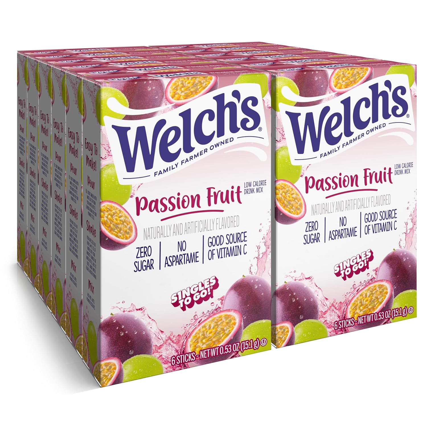 Singles To Go! Welch's Water Drink Mix, Grape, 72 Packets