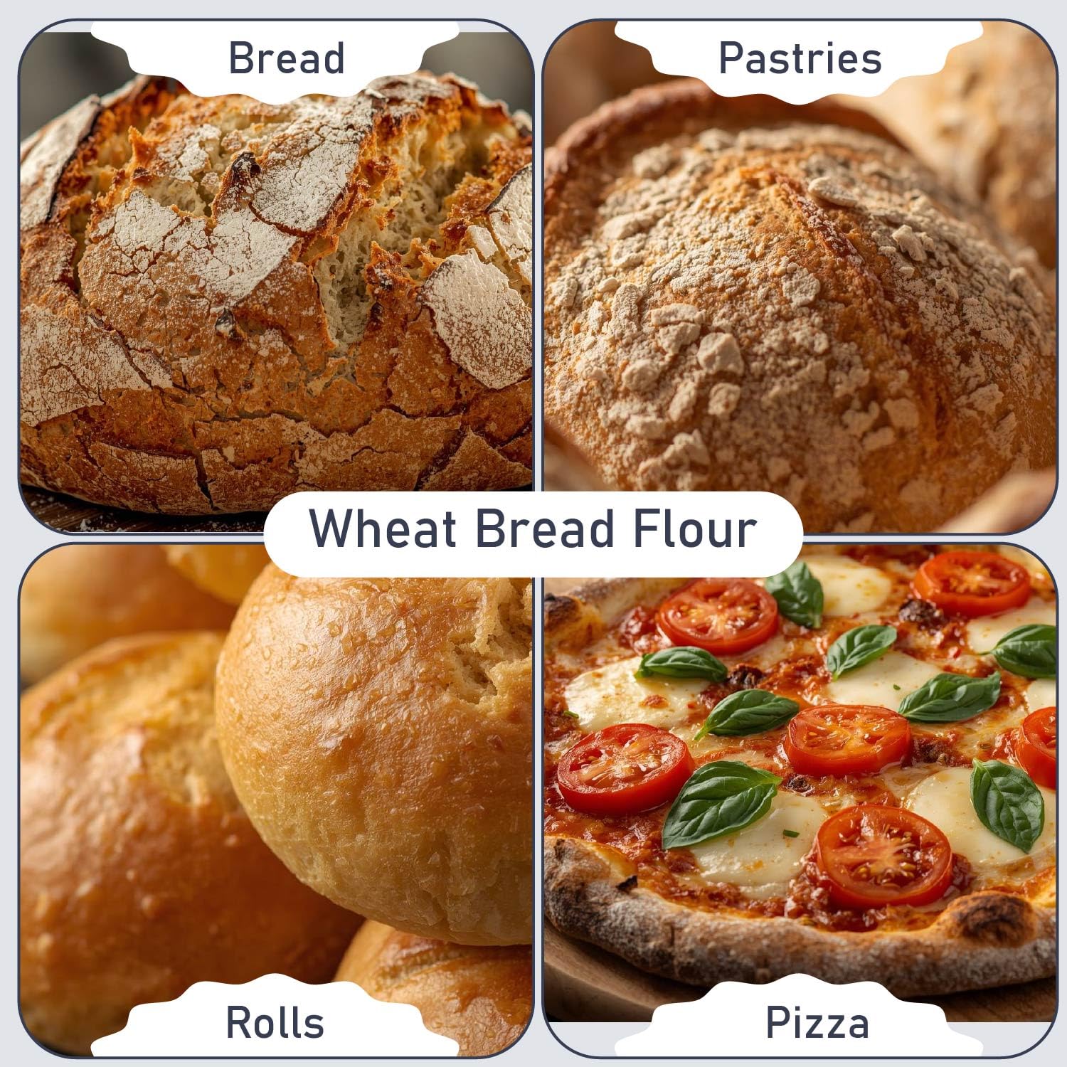Great River Milling Organic Bread Flour, Unbleached, 25 lb