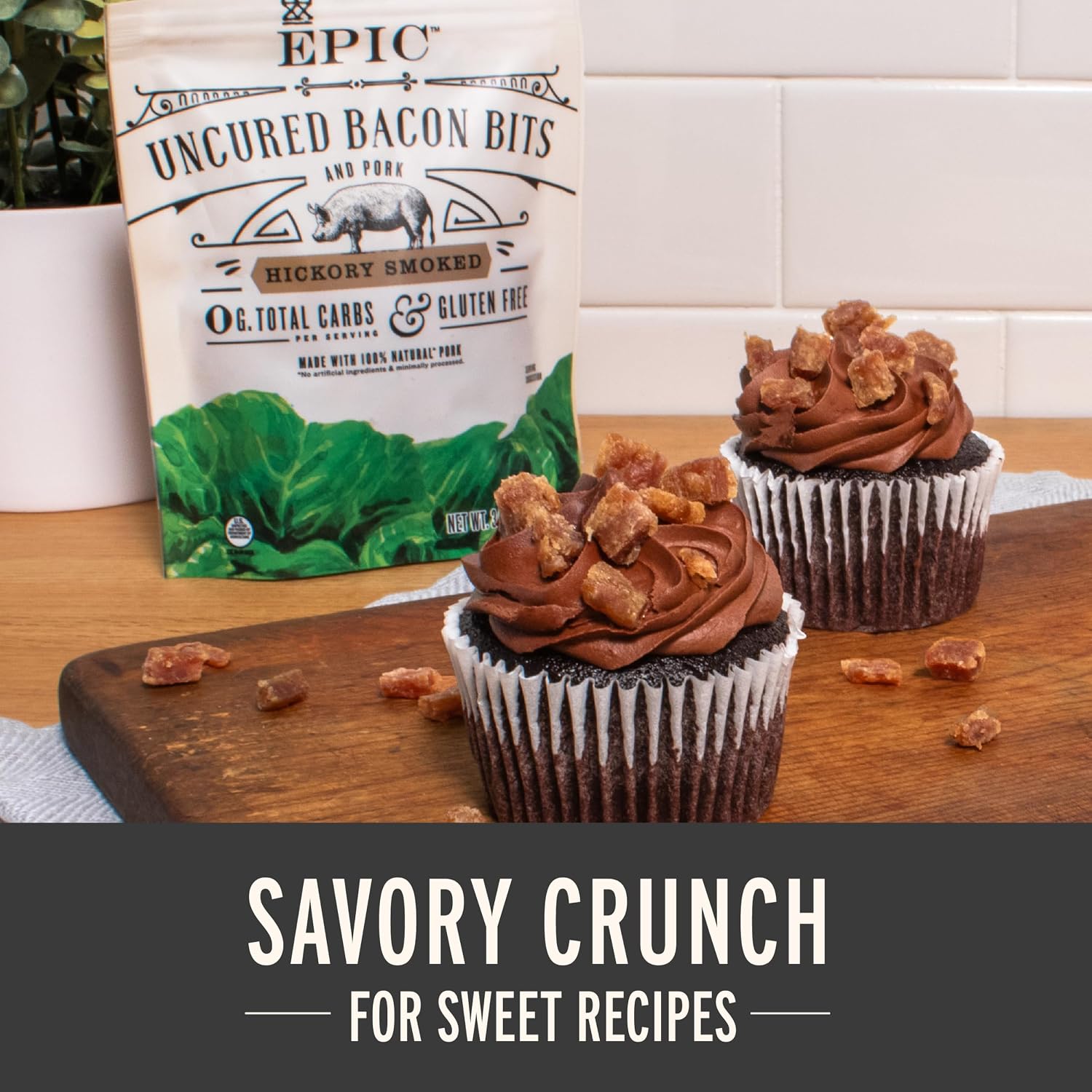 EPIC Provisions Hickory Smoked Bacon Bits, Gluten-Free, 3 oz