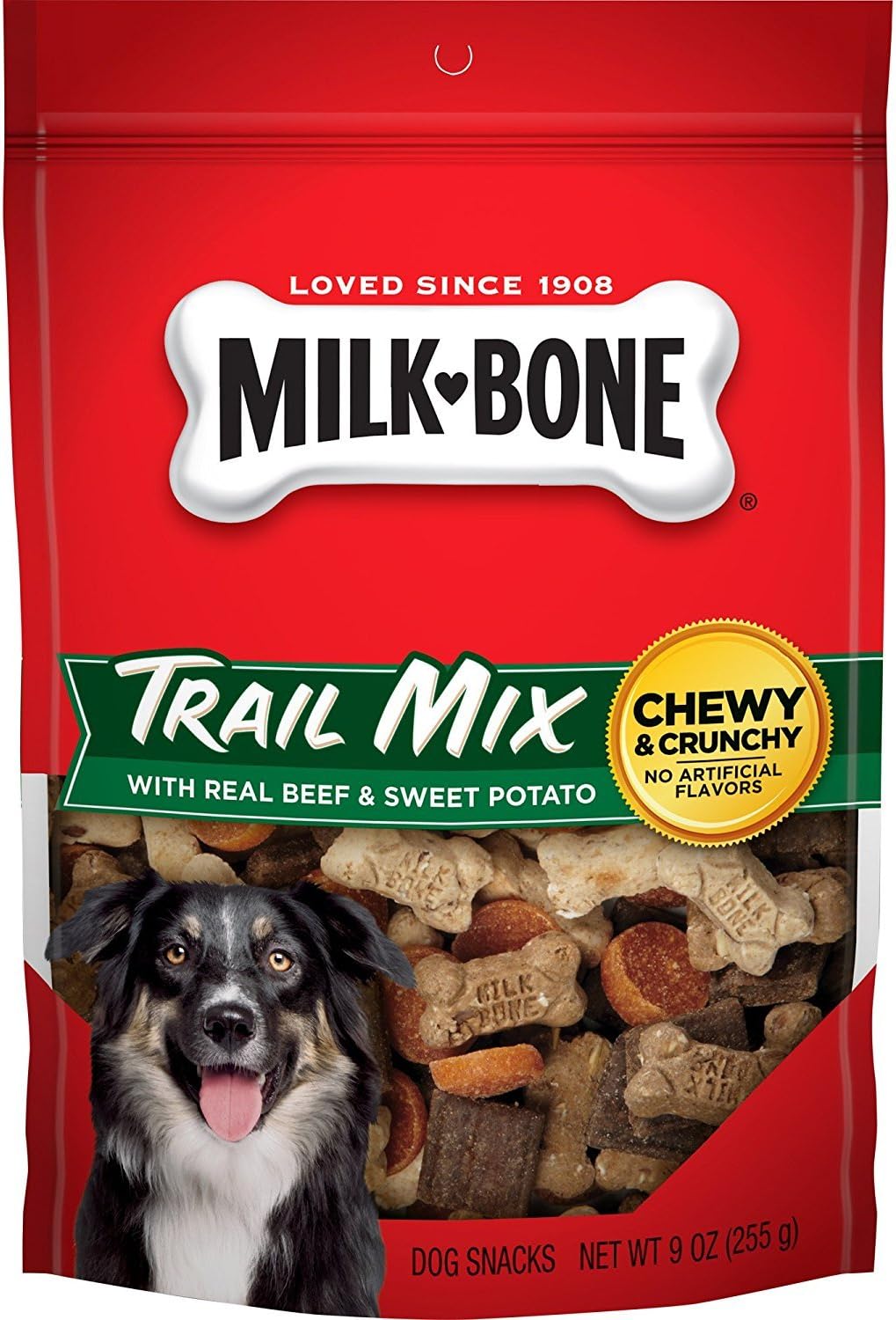Milk-Bone Trail Mix With Real Beef & Sweet Potato Dog Treats, 9-Ounce (Pack of 3)