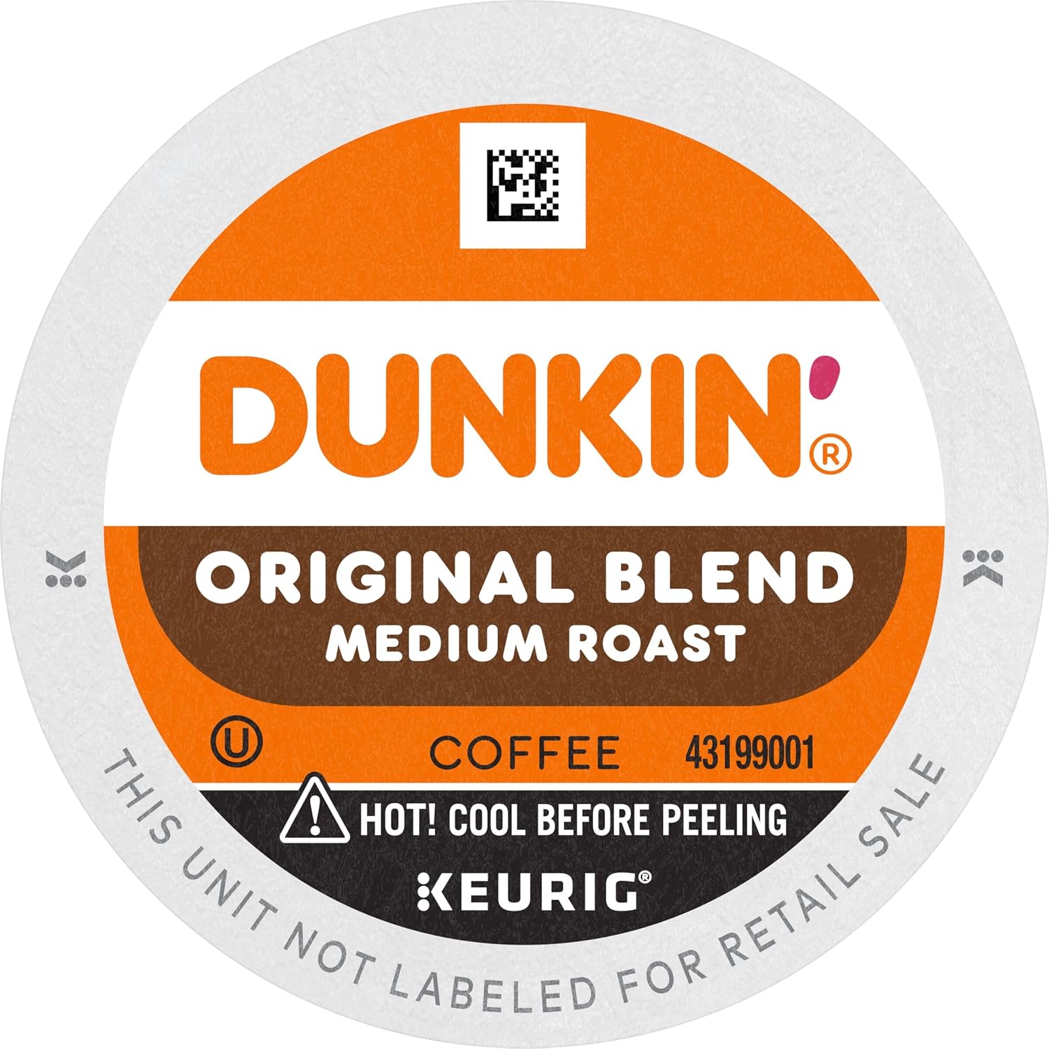 Dunkin’ Original Blend Medium Roast Coffee, Keurig K-Cup Pods, 10 Count Box