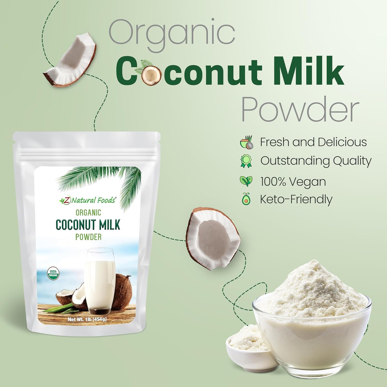 Z Natural Foods Premium Whole Milk Powder - Pasteurized Dry Milk, 5 lb