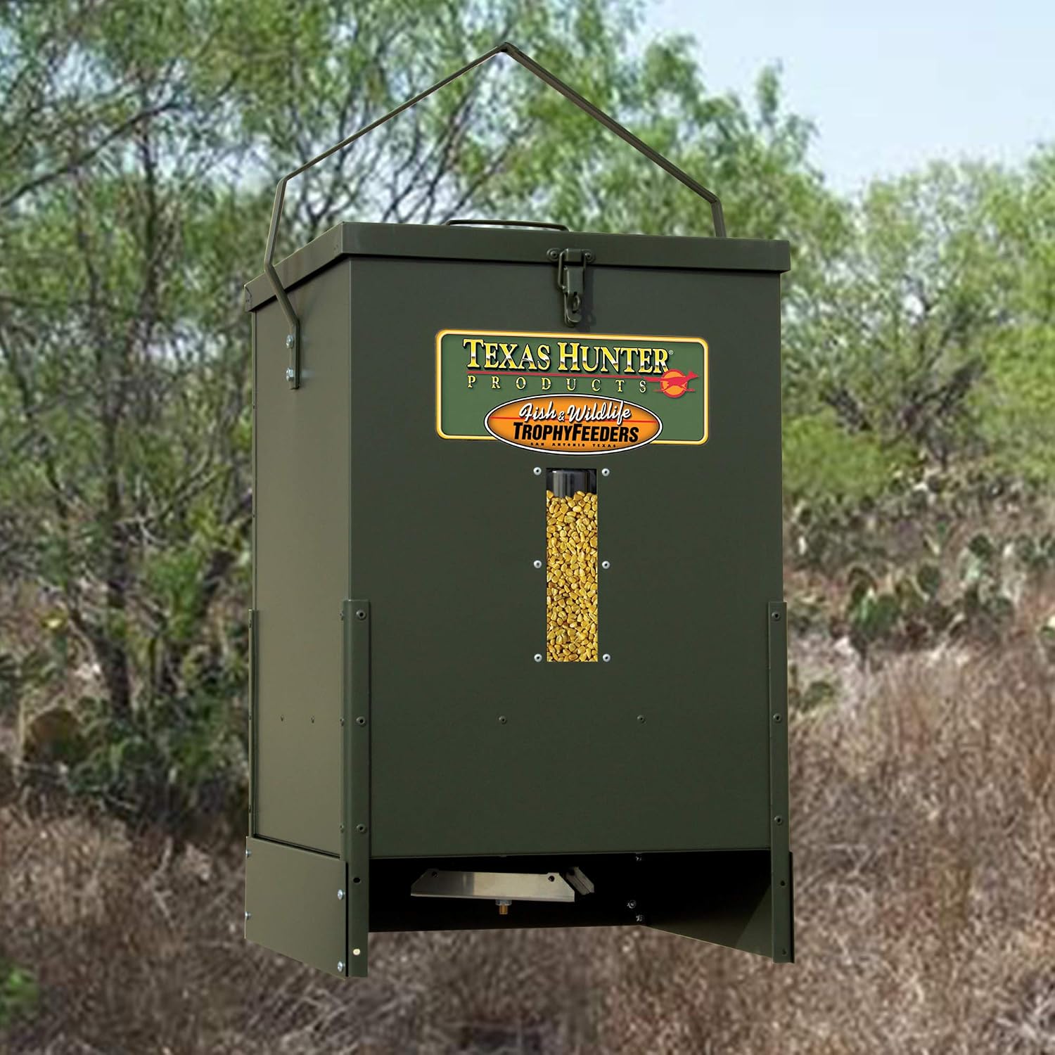 Texas Hunter 100lb. Capacity Hanging Wildlife Feeder - Model HF100W