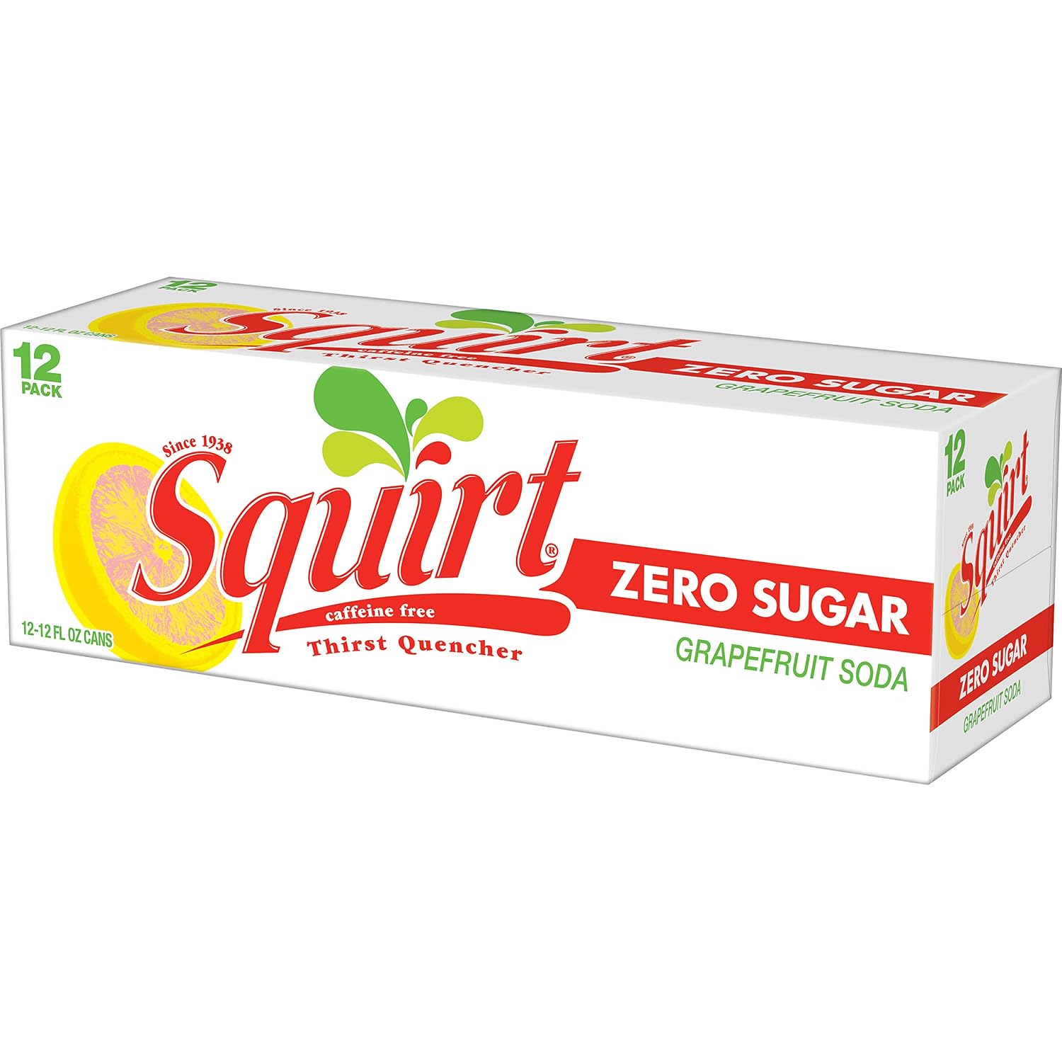 Squirt Soda, Grapefruit, 12 Fl Oz Cans, 12 Pack