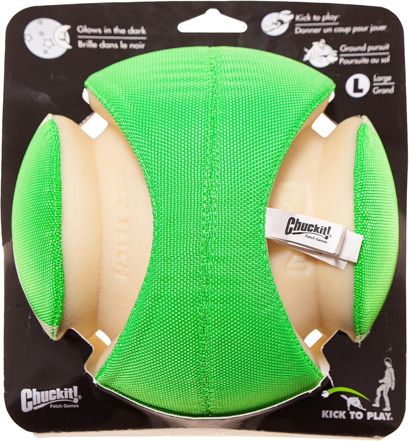 Chuckit! Kick Fetch Ball Dog Toy, Floats in Water, Large 8 Inch Diameter | Durable rubber and foam build, interactive play design, great for pool or lake sessions, built for big breed dogs each day